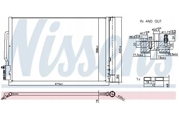 Nissens 941341 Condensador, aire acondicionado nuevo 2