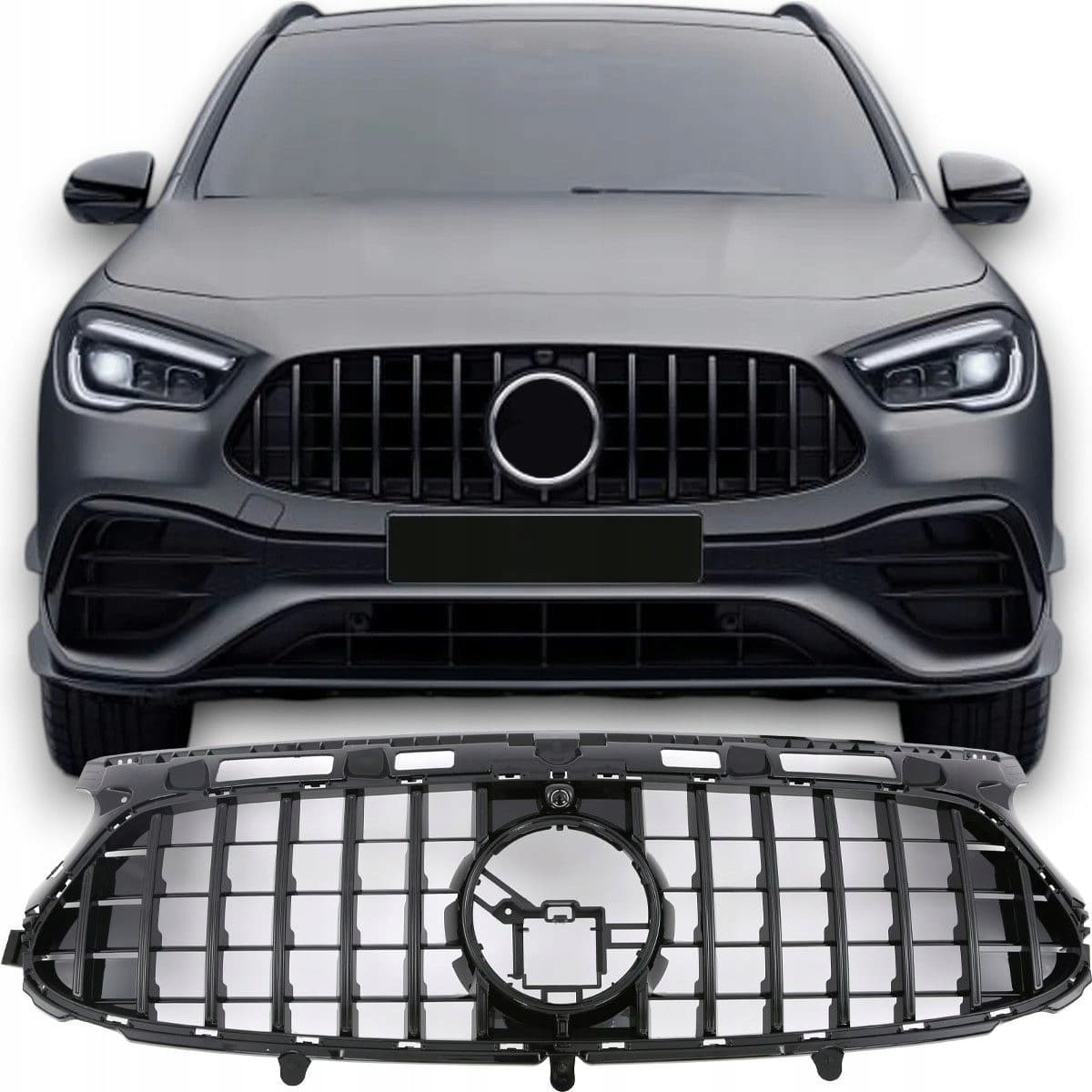 Rejilla Panamericana Mercedes Gla H247 Negra 20 Amg nuevo