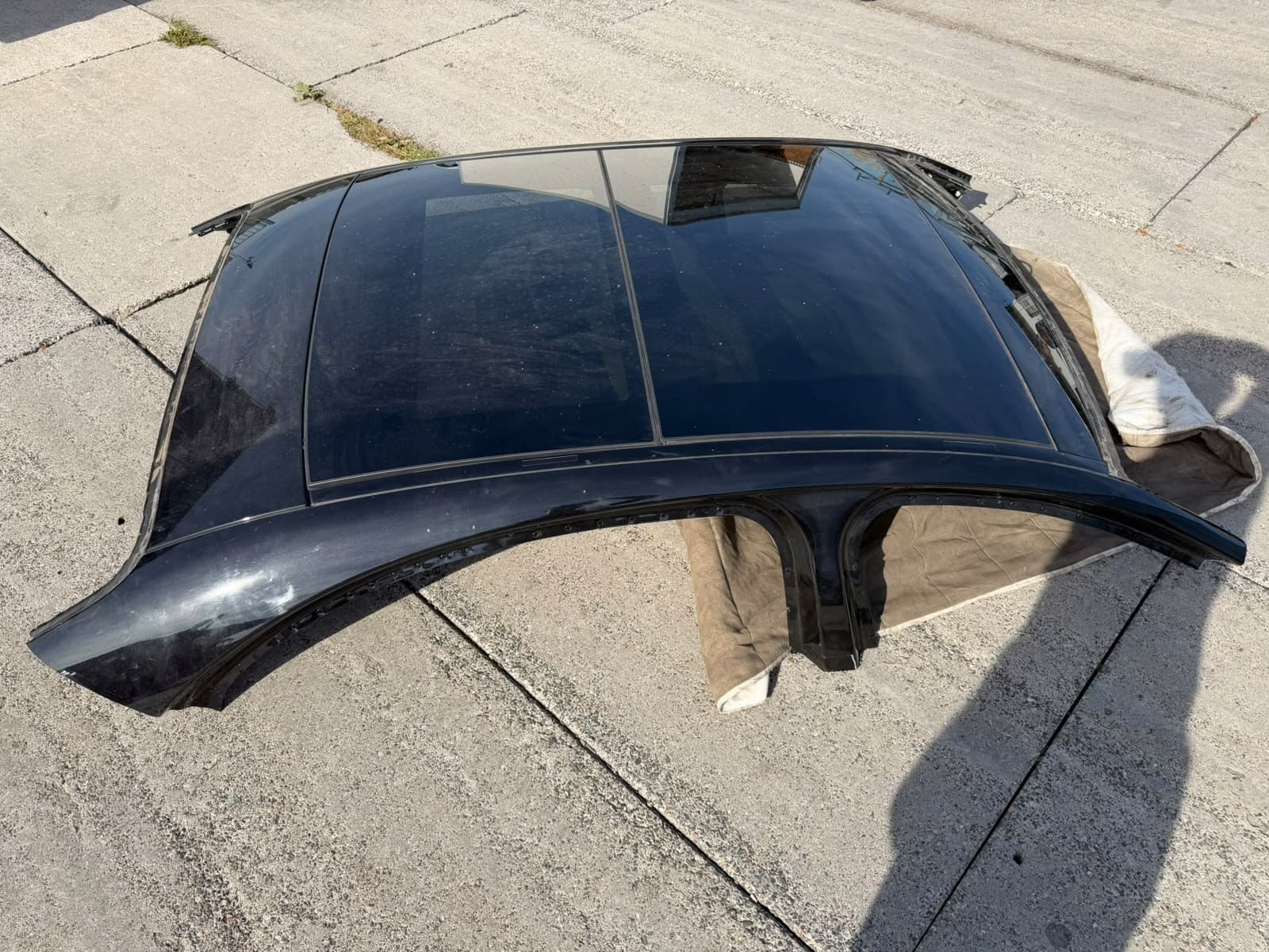Techo panorámico gris semi mate para Mercedes S W223 Long usado 3