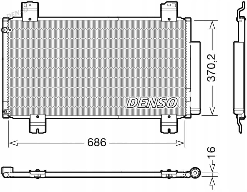 Condensador de aire acondicionado Denso DCN40033 nuevo