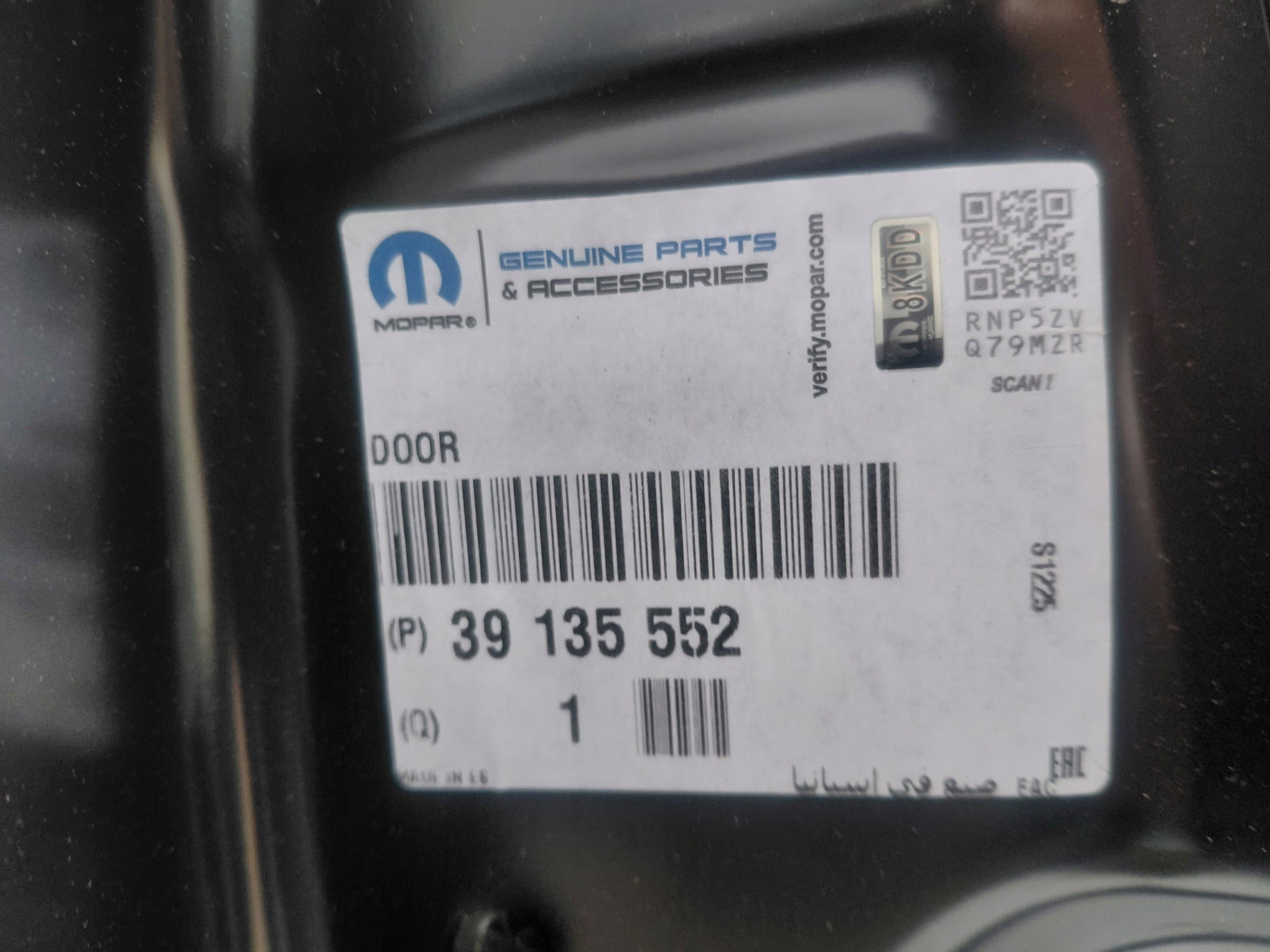 Puerta Trasera Derecha Opel Corsa E Original 39135552 nuevo 8