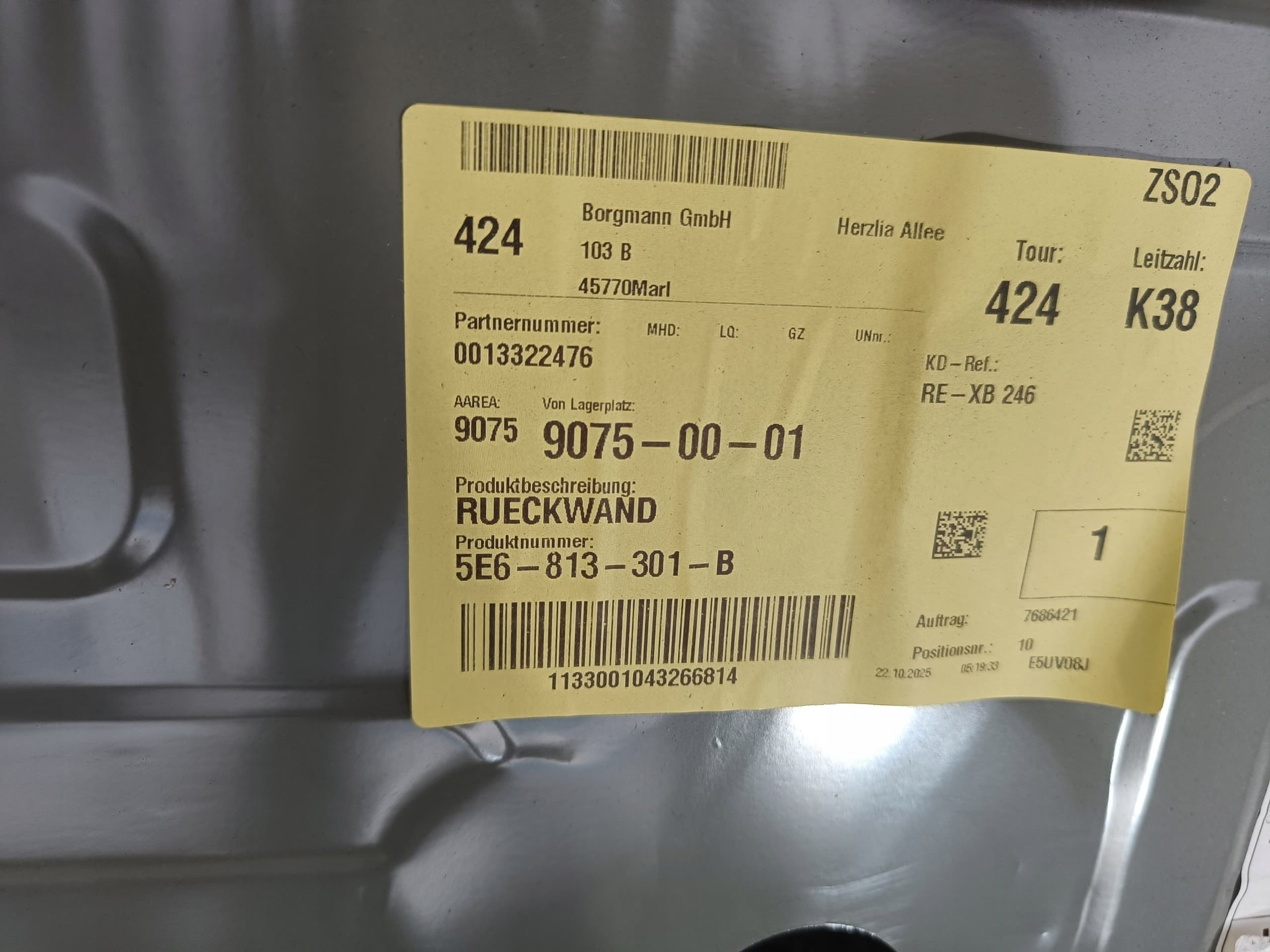 Cinturón Trasero Skoda Octavia IV 5E6813301A nuevo 3