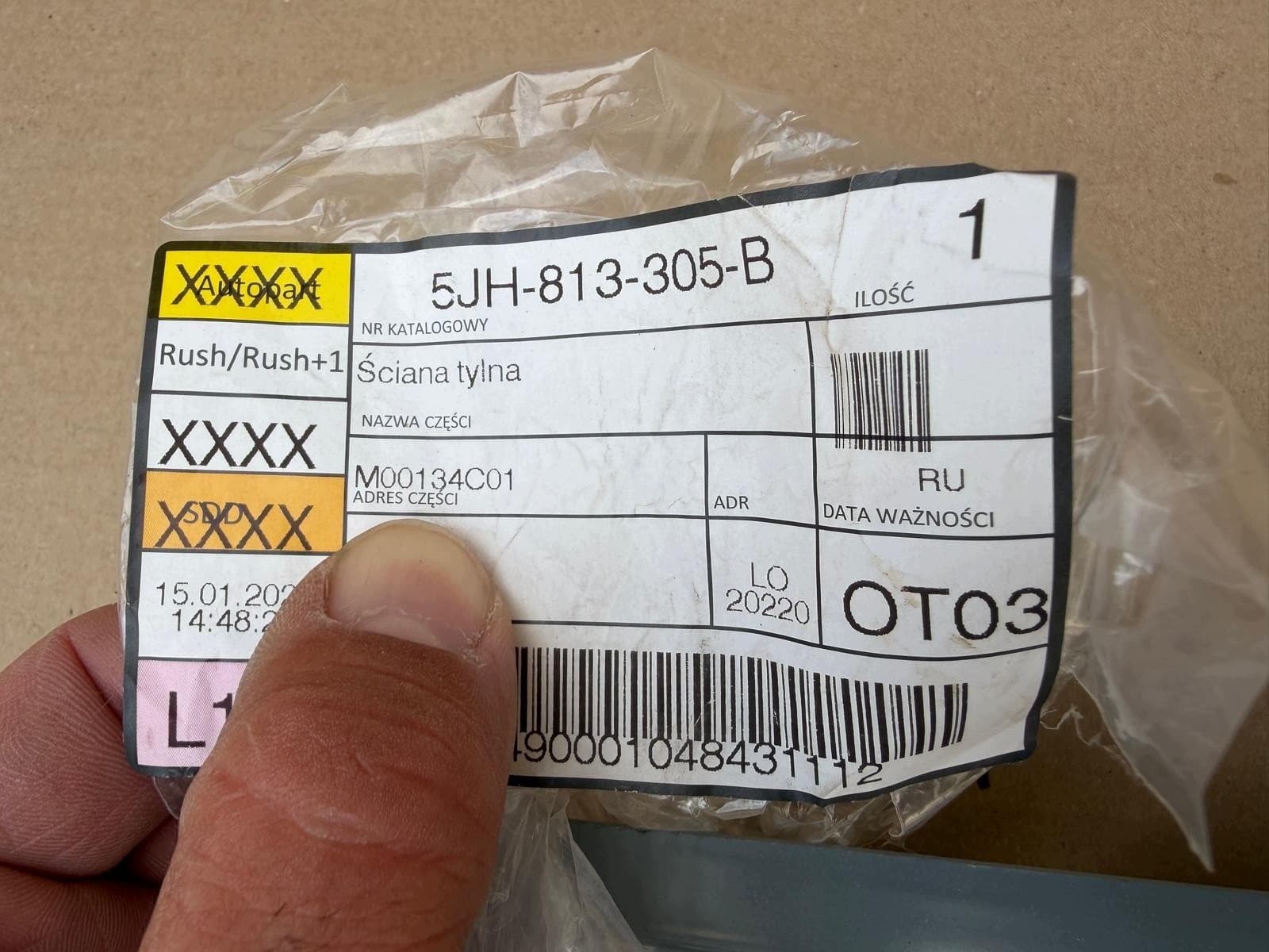 Panel trasero para Skoda Rapid 5J 5JH813305B nuevo original 3
