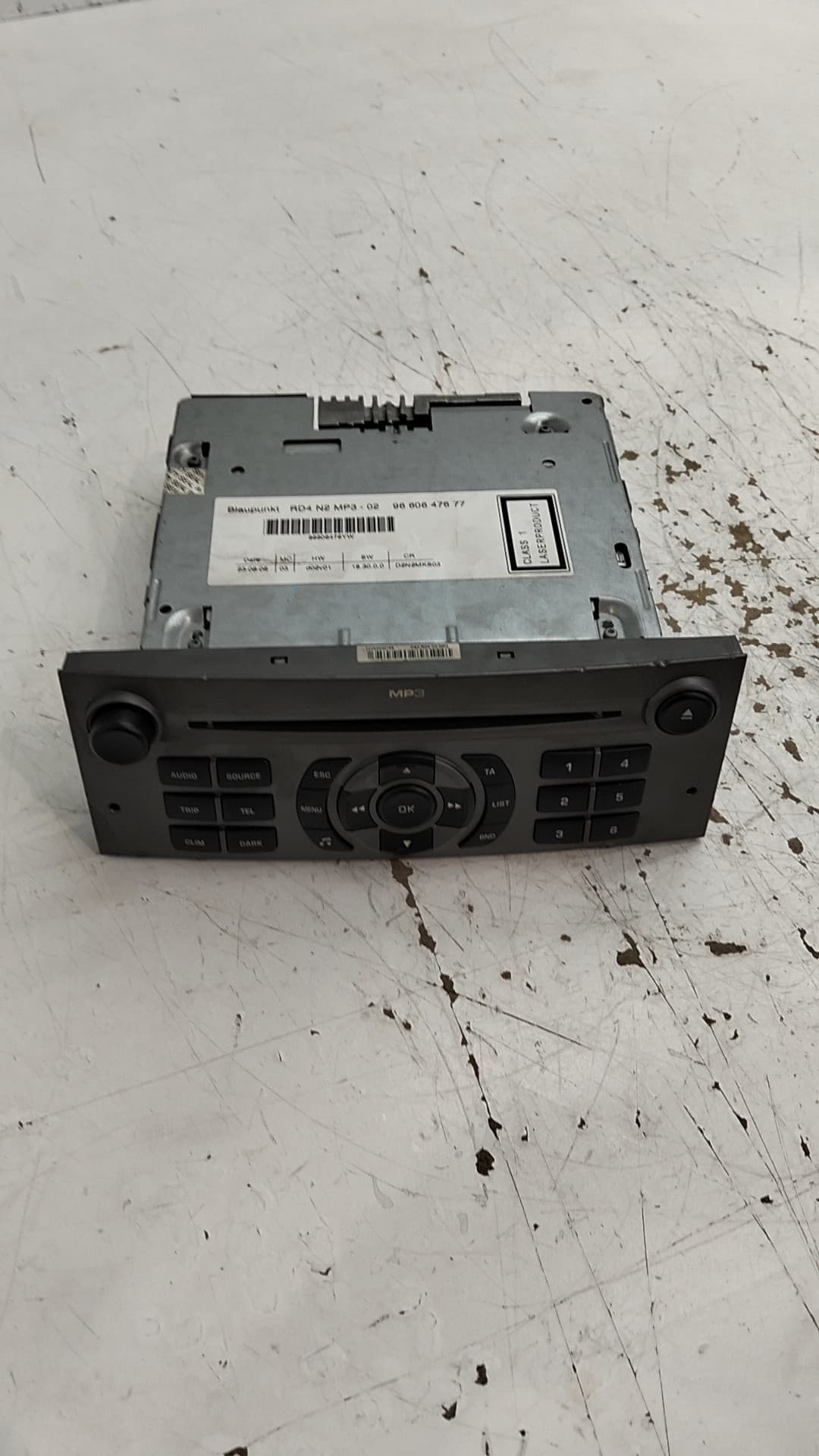 Sistema audio / radio cd PEUGEOT 407 4