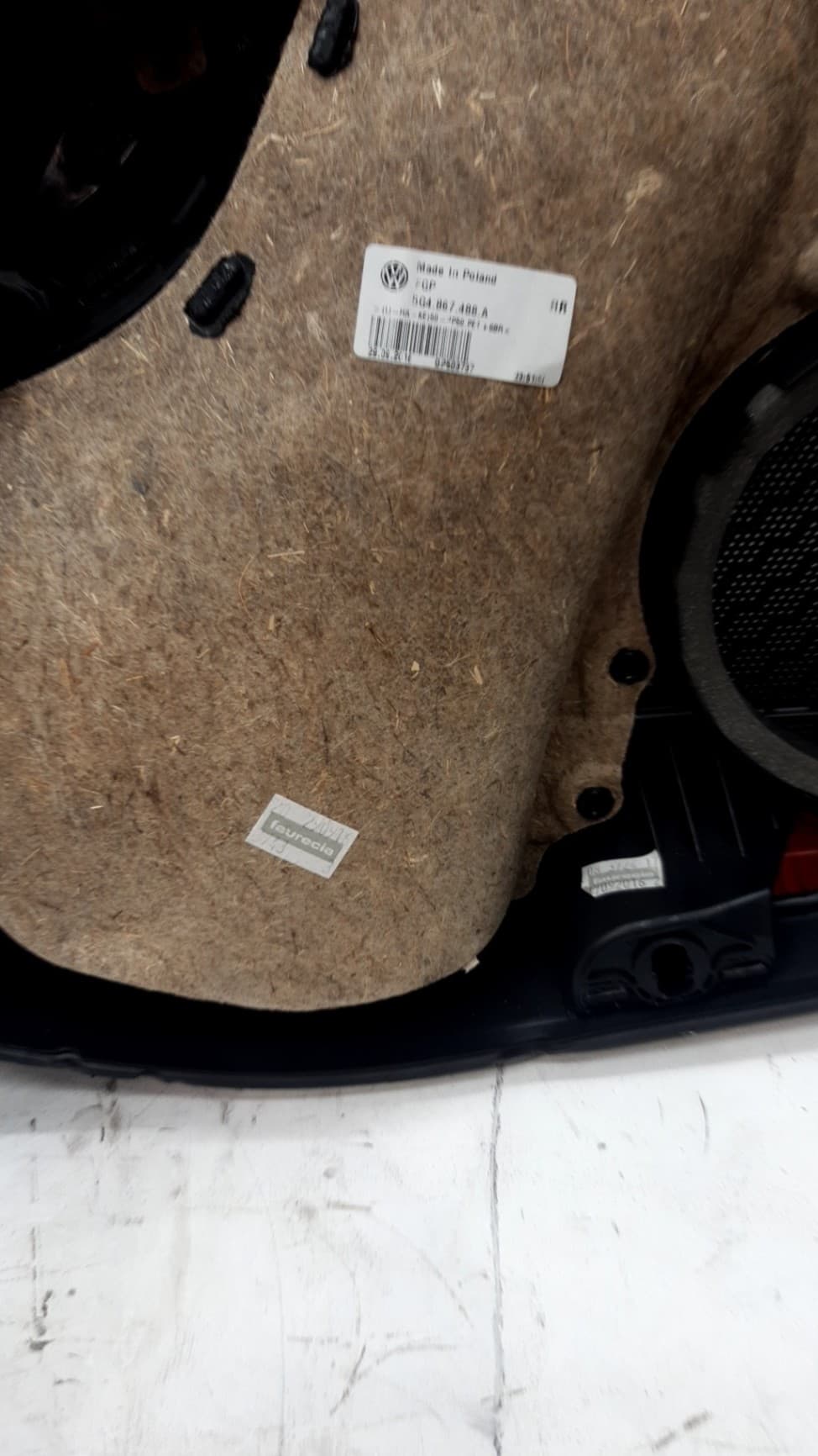 Guarnecido puerta trasera derecha VOLKSWAGEN GOLF VII LIM 2