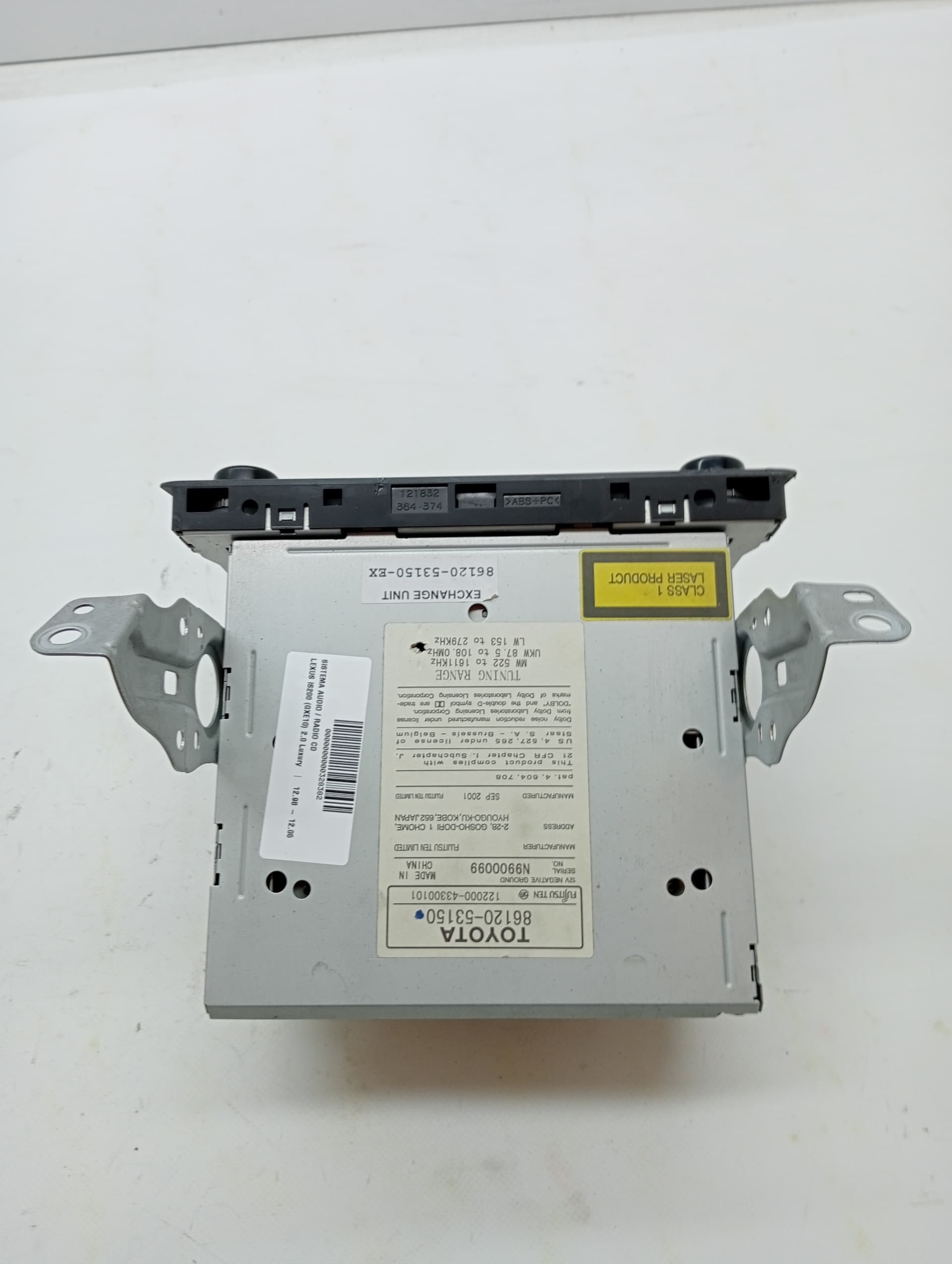 Sistema audio / radio cd LEXUS IS200 (GXE10) 4
