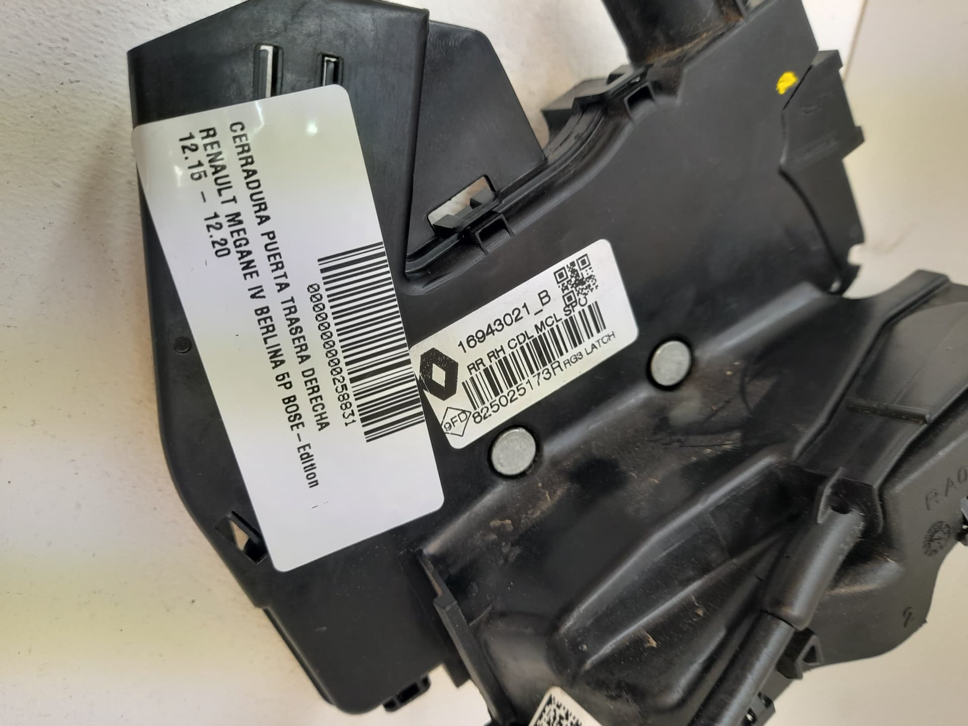 Cerradura puerta trasera derecha RENAULT MEGANE IV BERLINA 5P 2