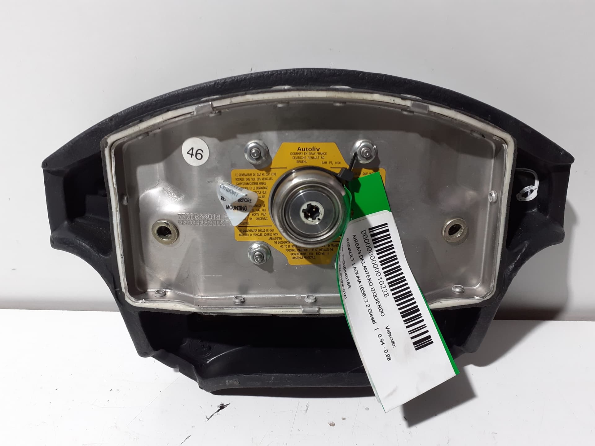 Airbag delantero izquierdo RENAULT LAGUNA (B56) 4