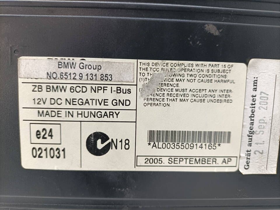Sistema audio / radio cd BMW X5 (E53) 2