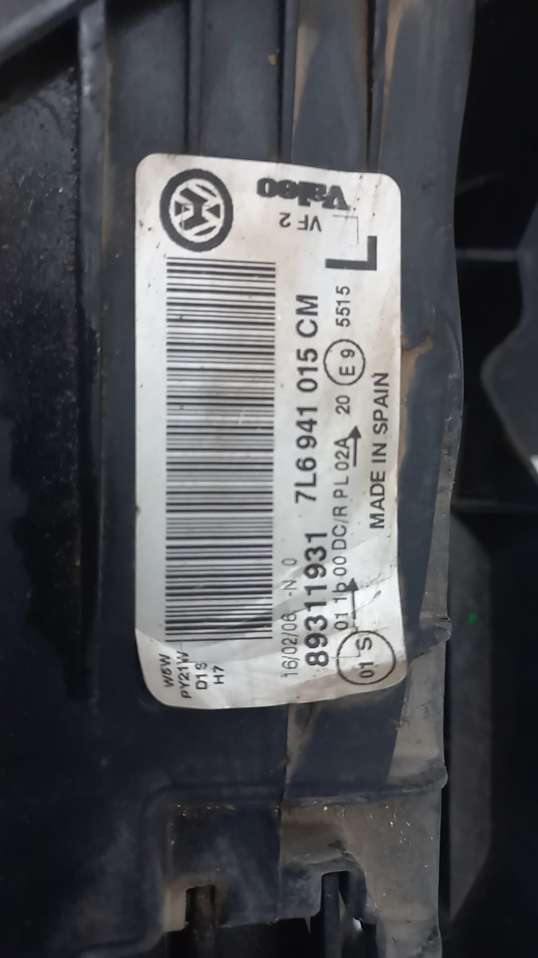 Faro izquierdo VOLKSWAGEN TOUAREG (7LA) 2