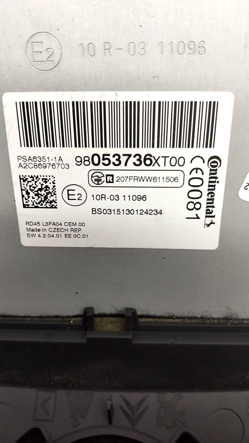 Sistema audio / radio cd CITROEN C3 PICASSO 2