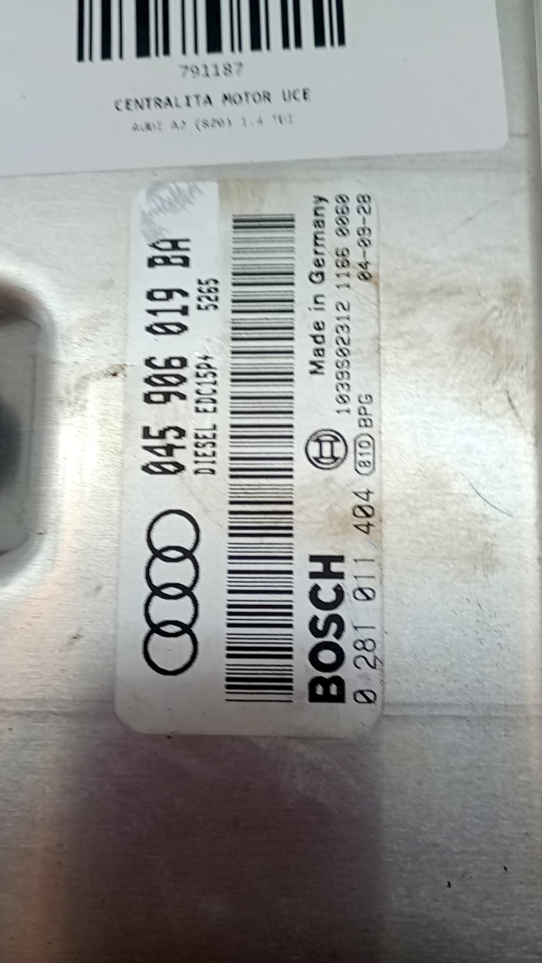 Centralita motor uce AUDI A2 (8Z0) 2