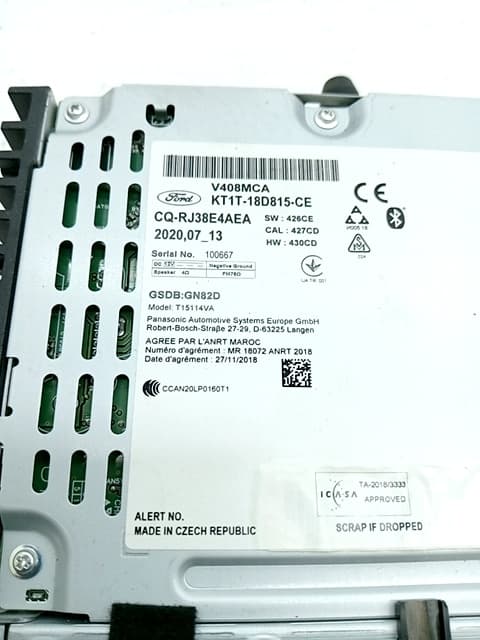 Sistema audio / radio cd FORD TRANSIT CONNECT 4