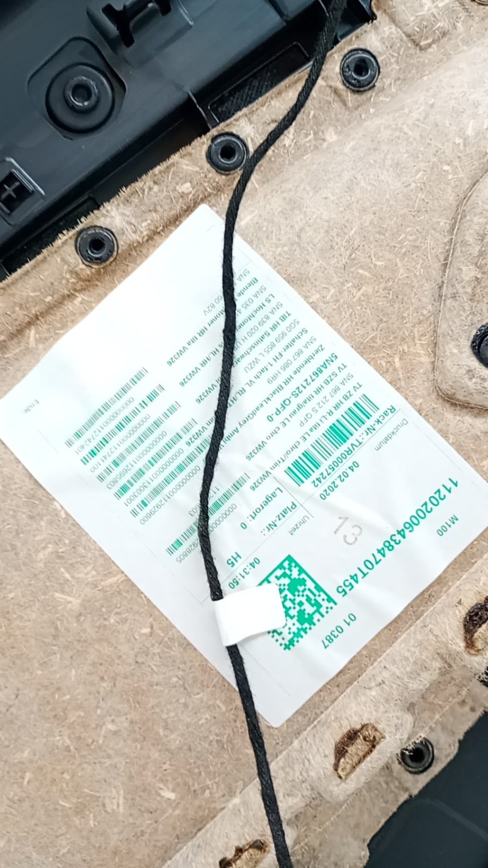 Guarnecido puerta trasera derecha VOLKSWAGEN TIGUAN (AX1) 2