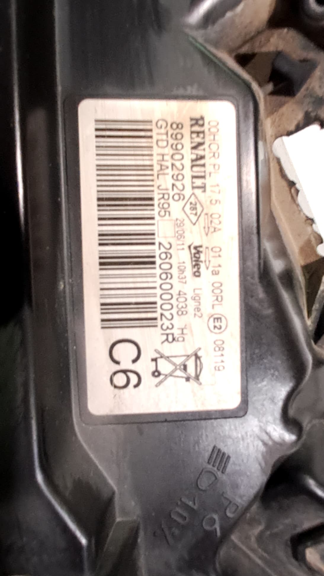 Faro izquierdo RENAULT SCENIC III 2