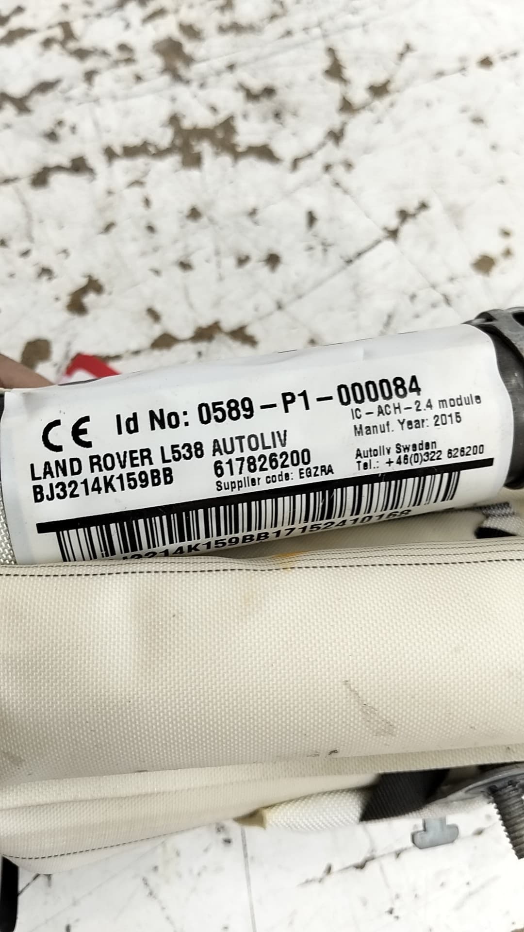 Airbag cortina delantero derecho LAND ROVER RANGE ROVER EVOQUE 2