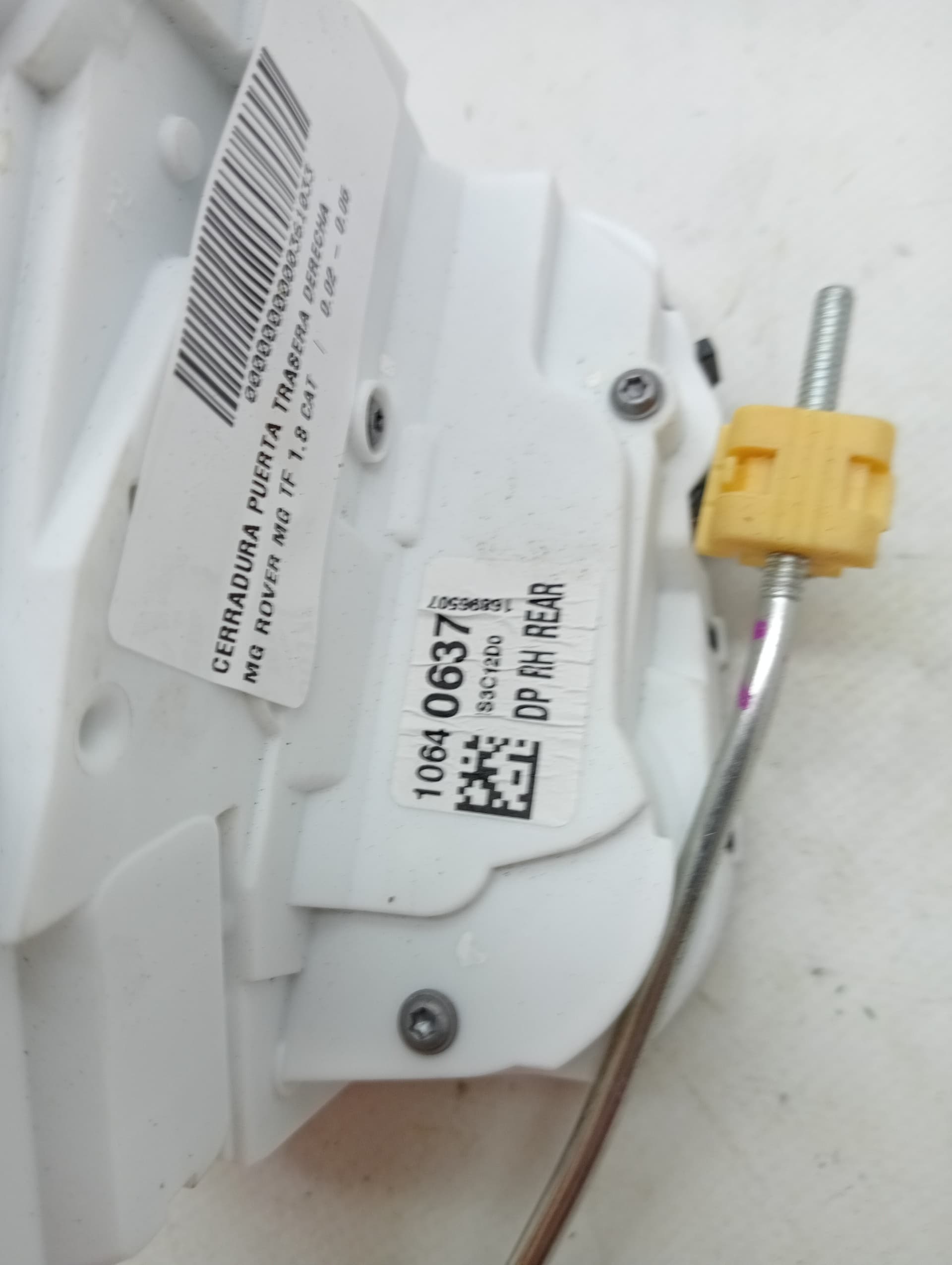 Cerradura puerta trasera derecha MG EHS 3