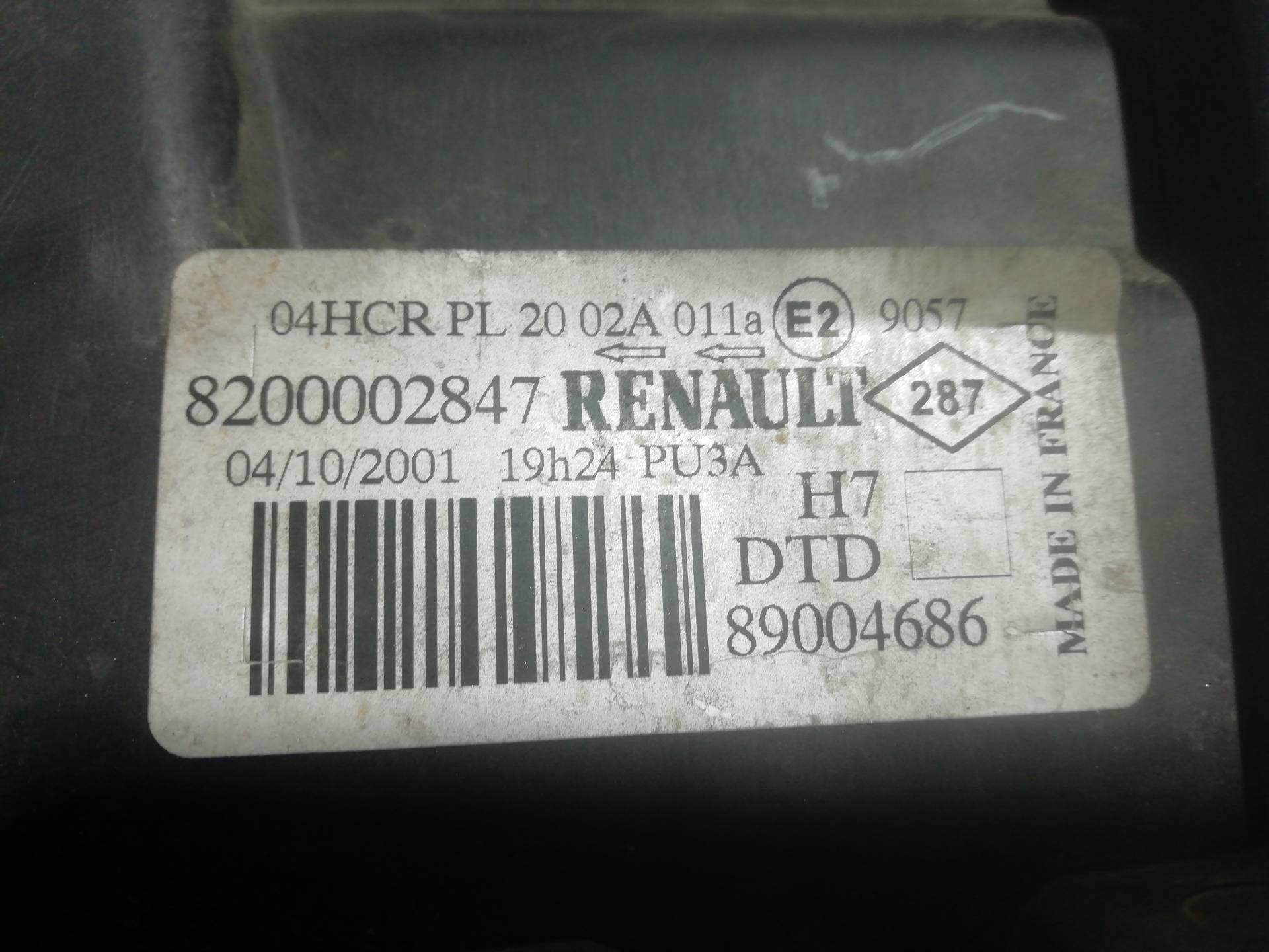 Faro derecho RENAULT LAGUNA II (BG0) 2