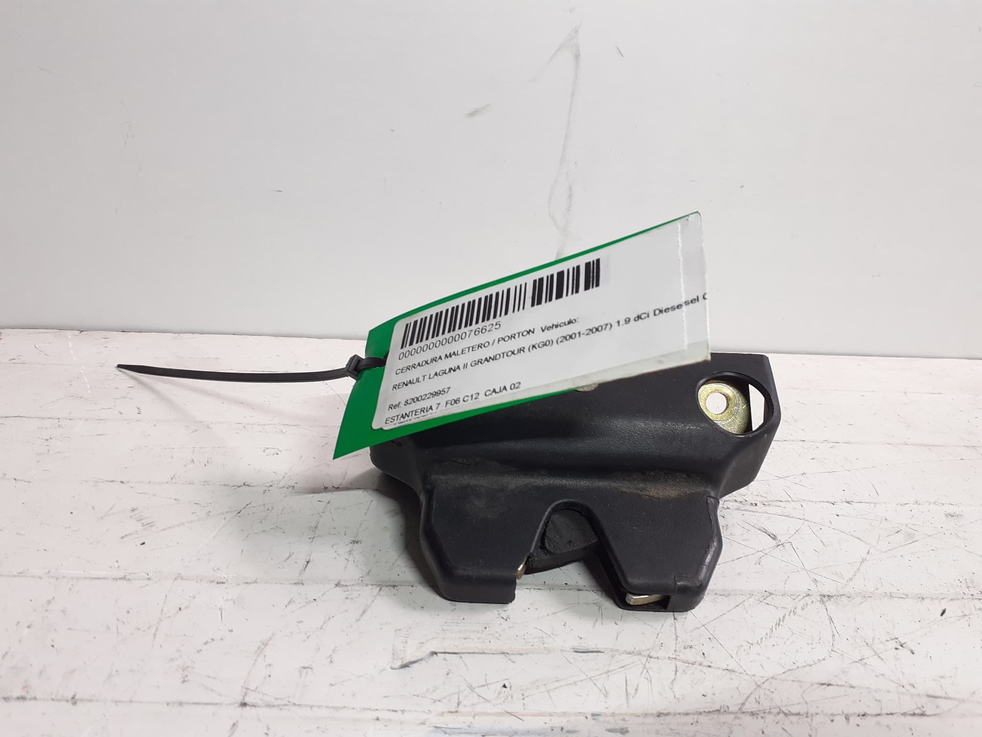 Cerradura maletero / porton RENAULT LAGUNA II (BG0)