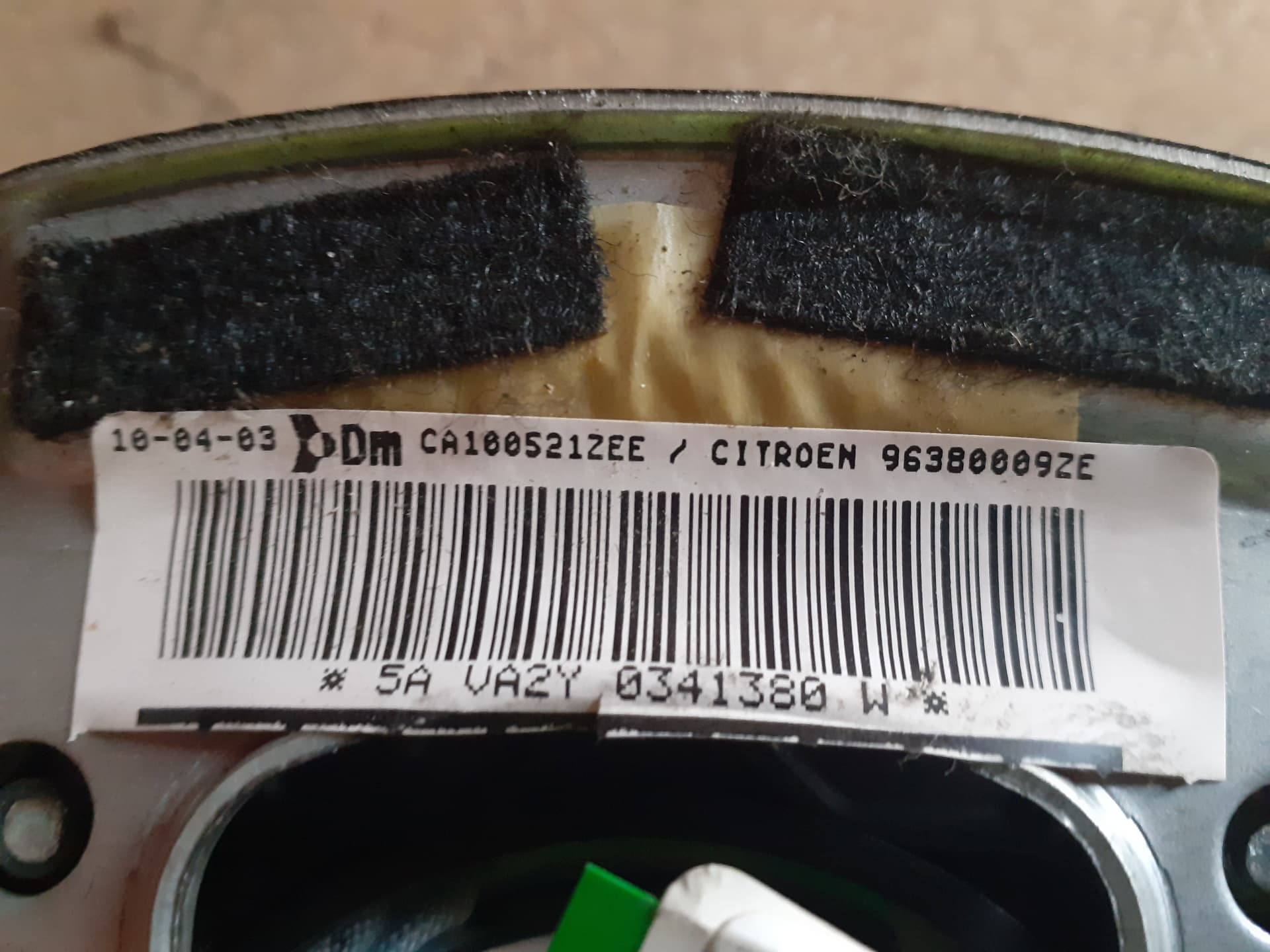 Airbag delantero izquierdo CITROEN C3 2