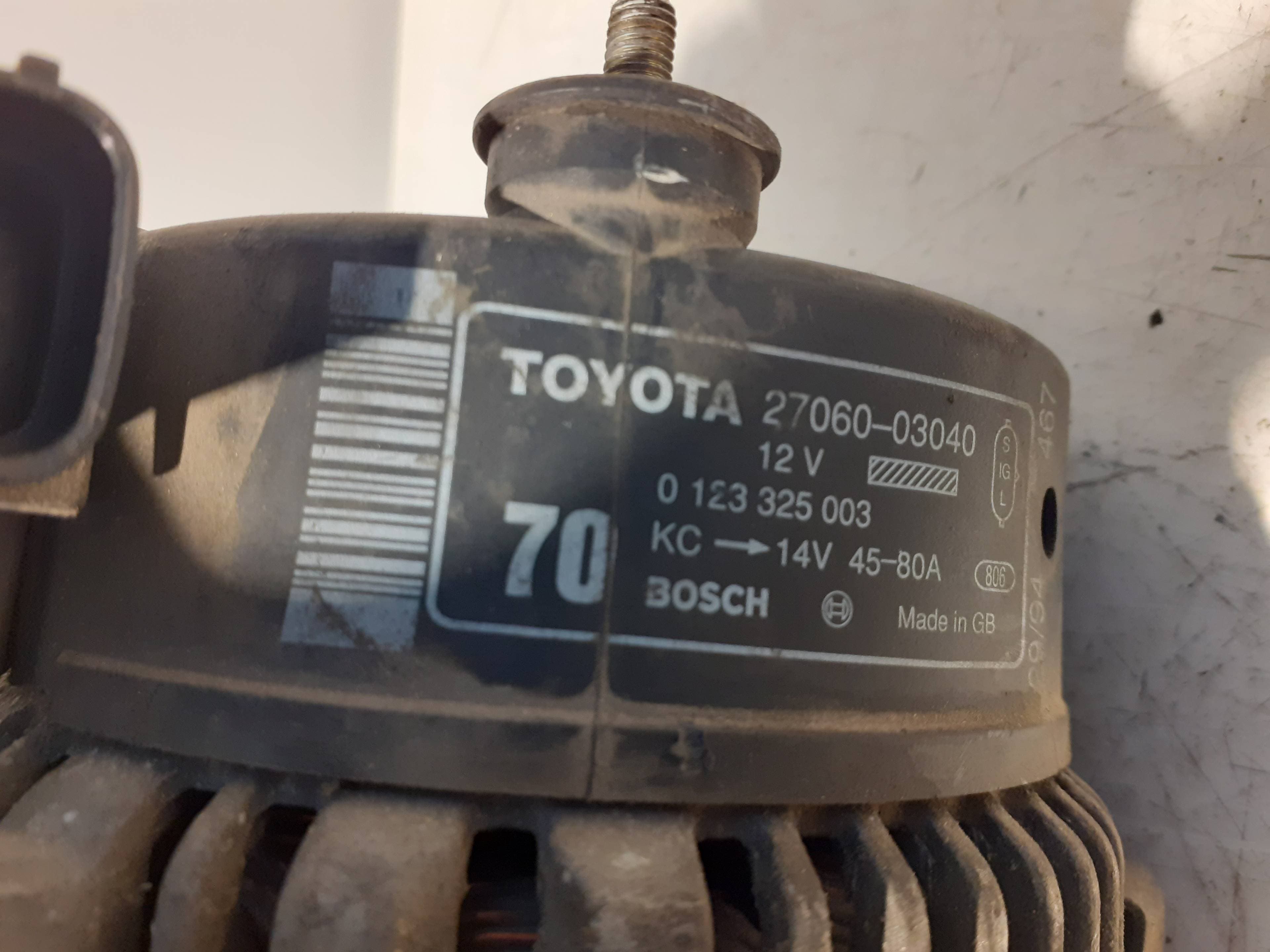 Alternador TOYOTA AVENSIS BERLINA (T25) 2