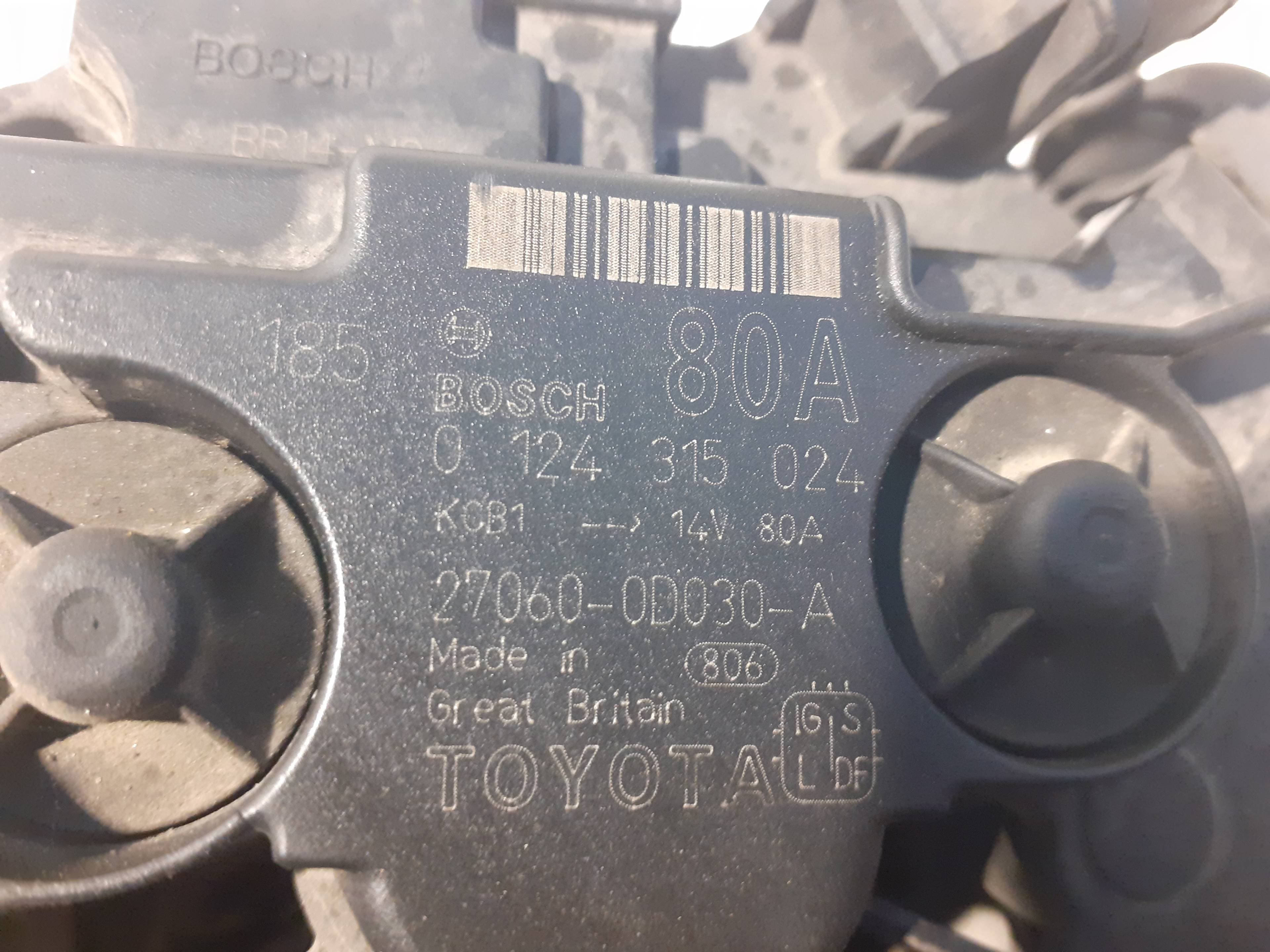Alternador TOYOTA AVENSIS BERLINA (T25) 2