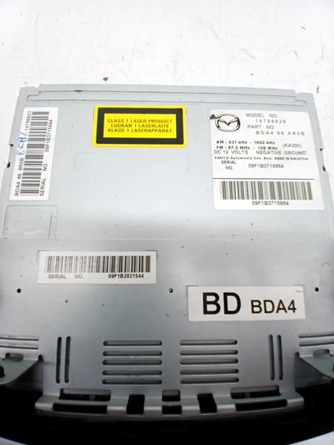 Sistema audio / radio cd MAZDA 3 (BL) 3