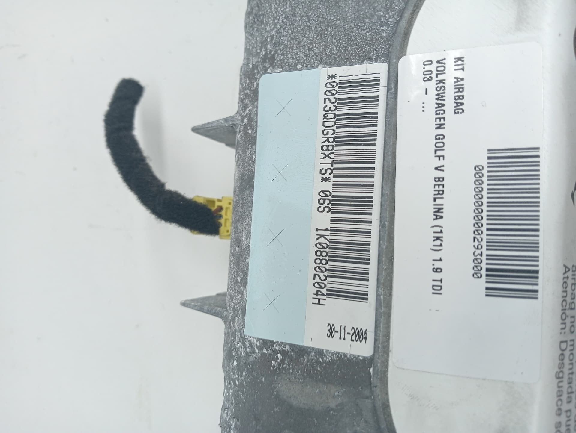 Kit airbag VOLKSWAGEN GOLF V BERLINA (1K1) 3
