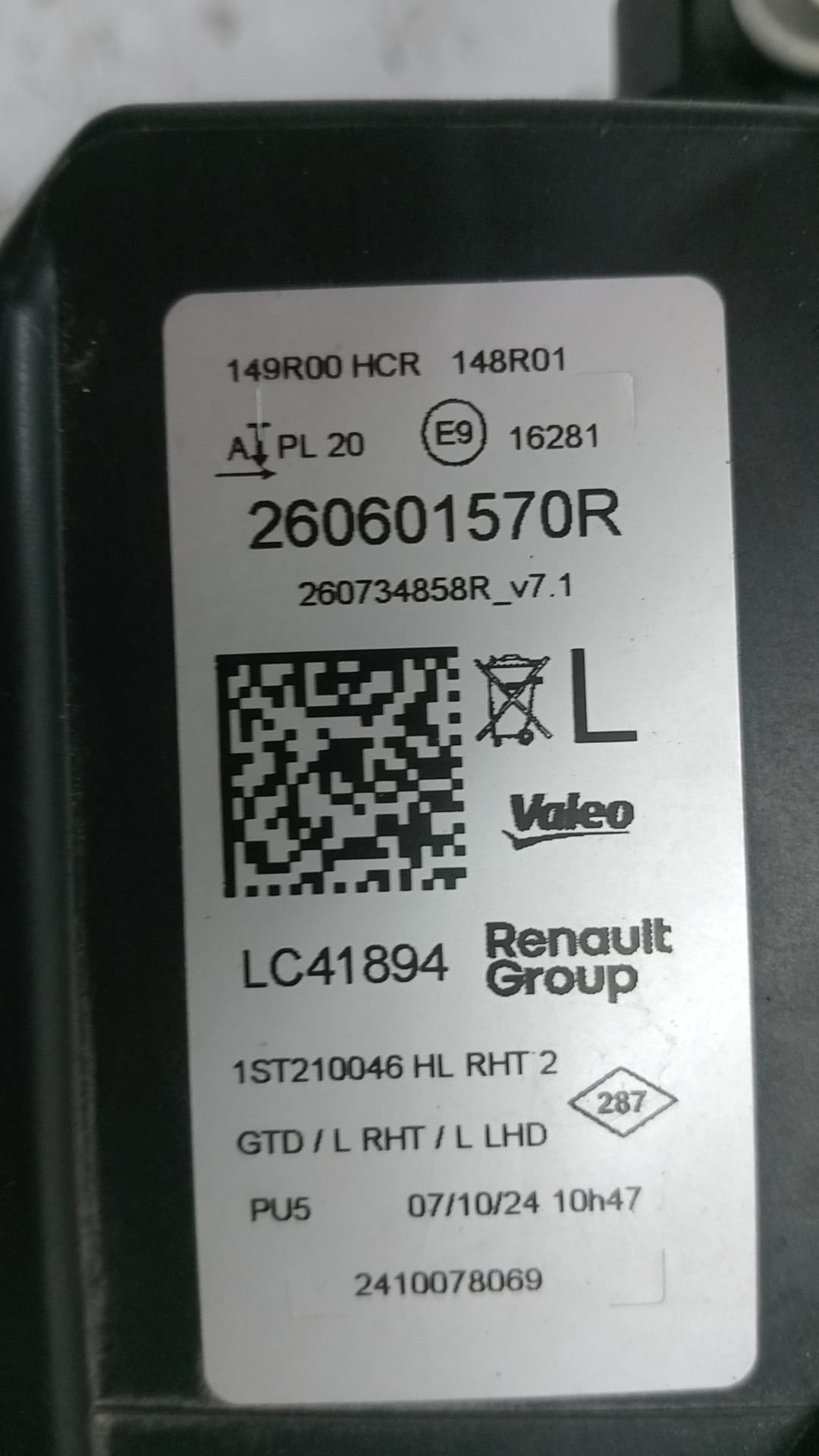 Faro izquierdo RENAULT 5 2
