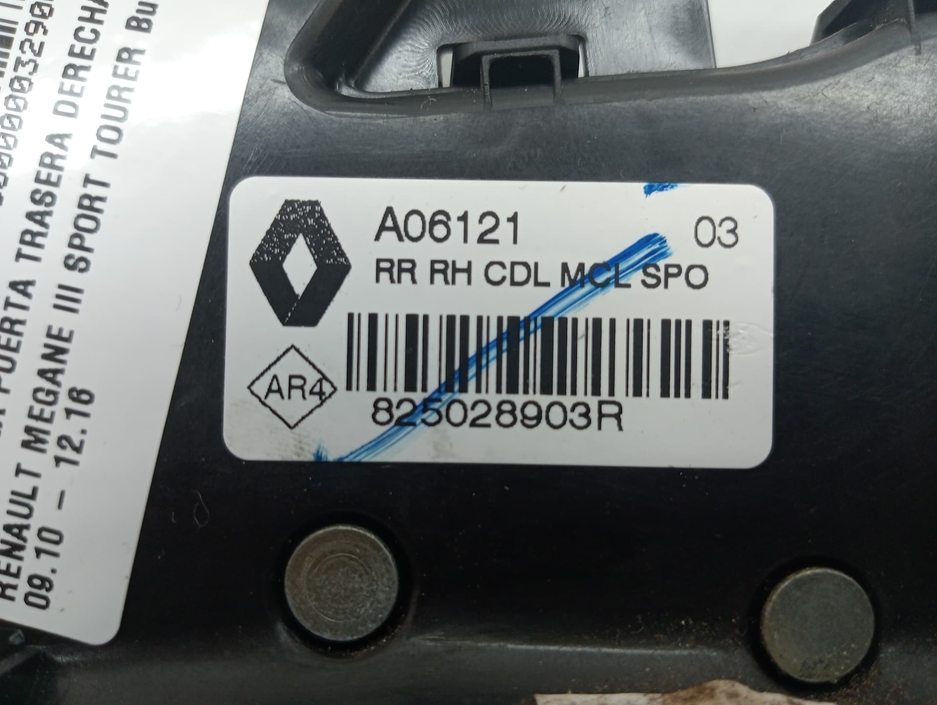 Cerradura puerta trasera derecha RENAULT MEGANE III SPORT TOURER 3