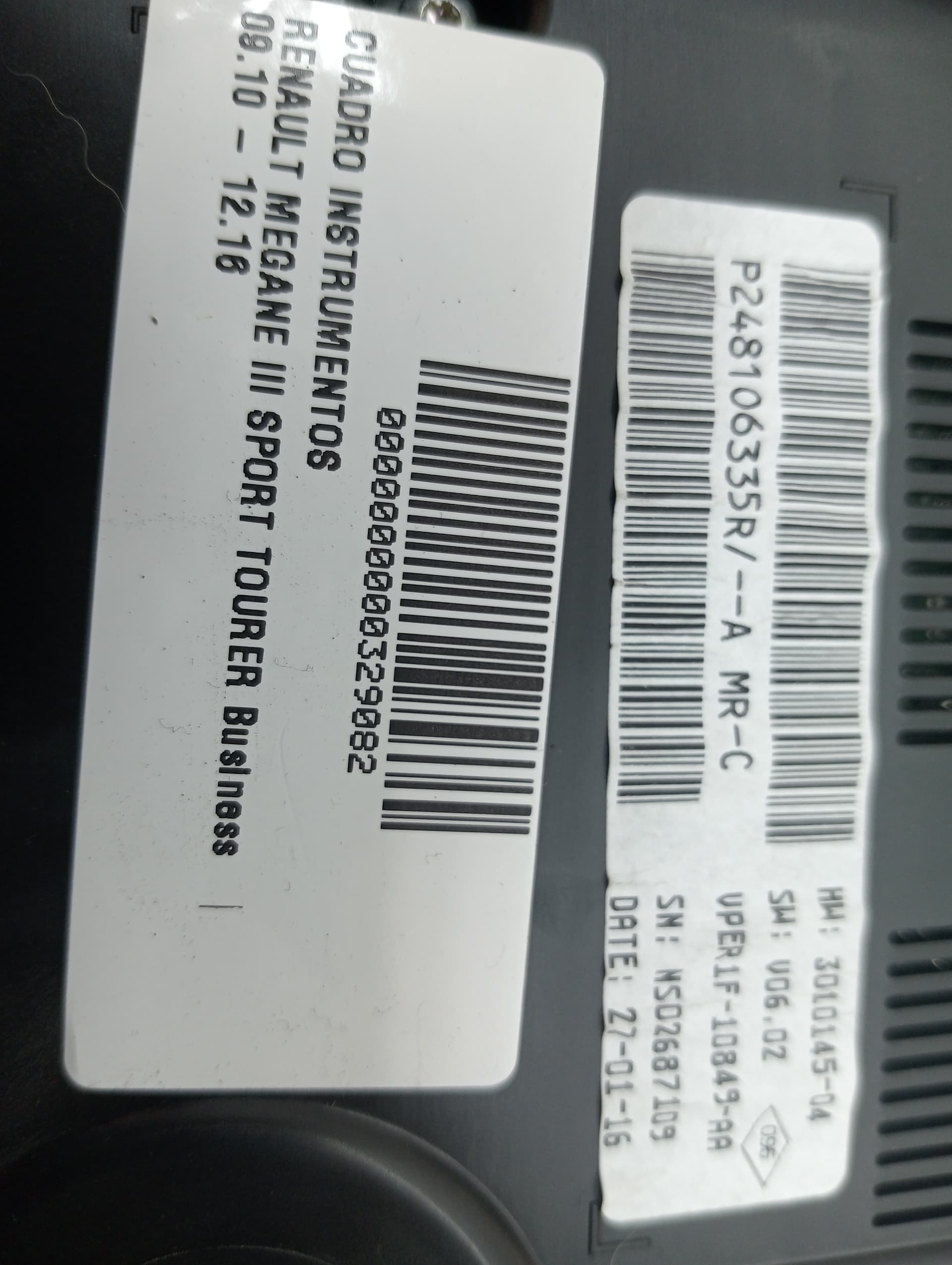 Cuadro instrumentos RENAULT MEGANE III SPORT TOURER 2