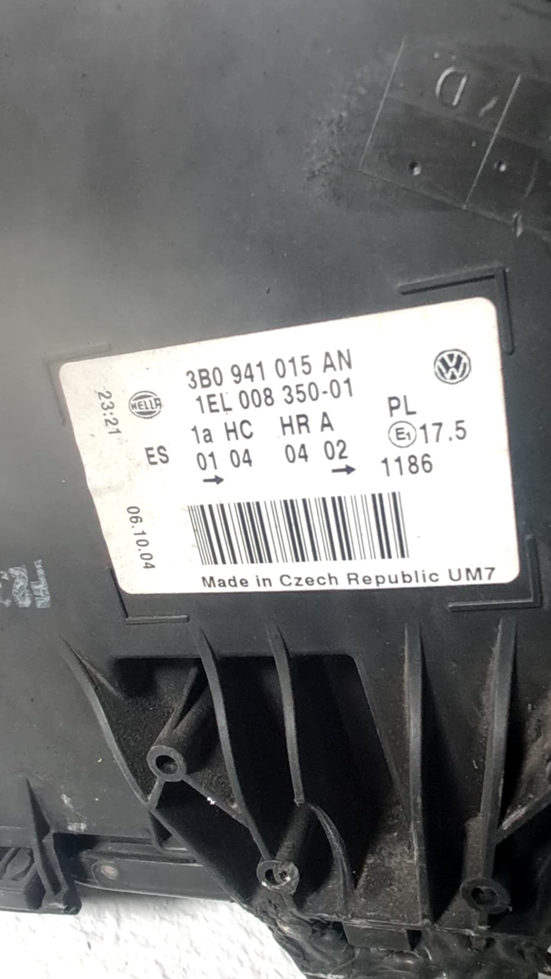 Recambio VOLKSWAGEN PASSAT BERLINA (3A2) ref. 3B0941015AN 2
