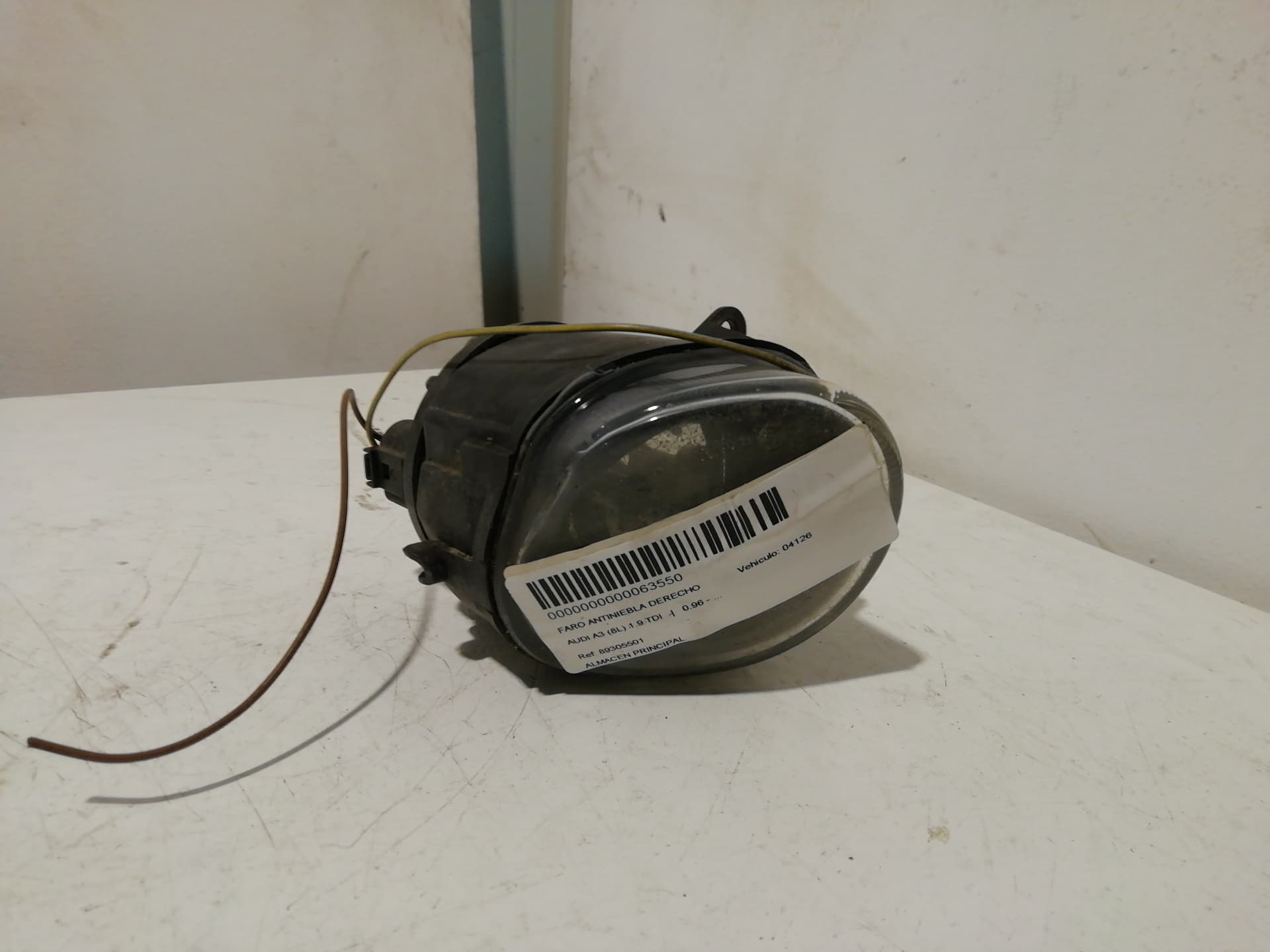 Faro antiniebla derecho AUDI A3 (8L)