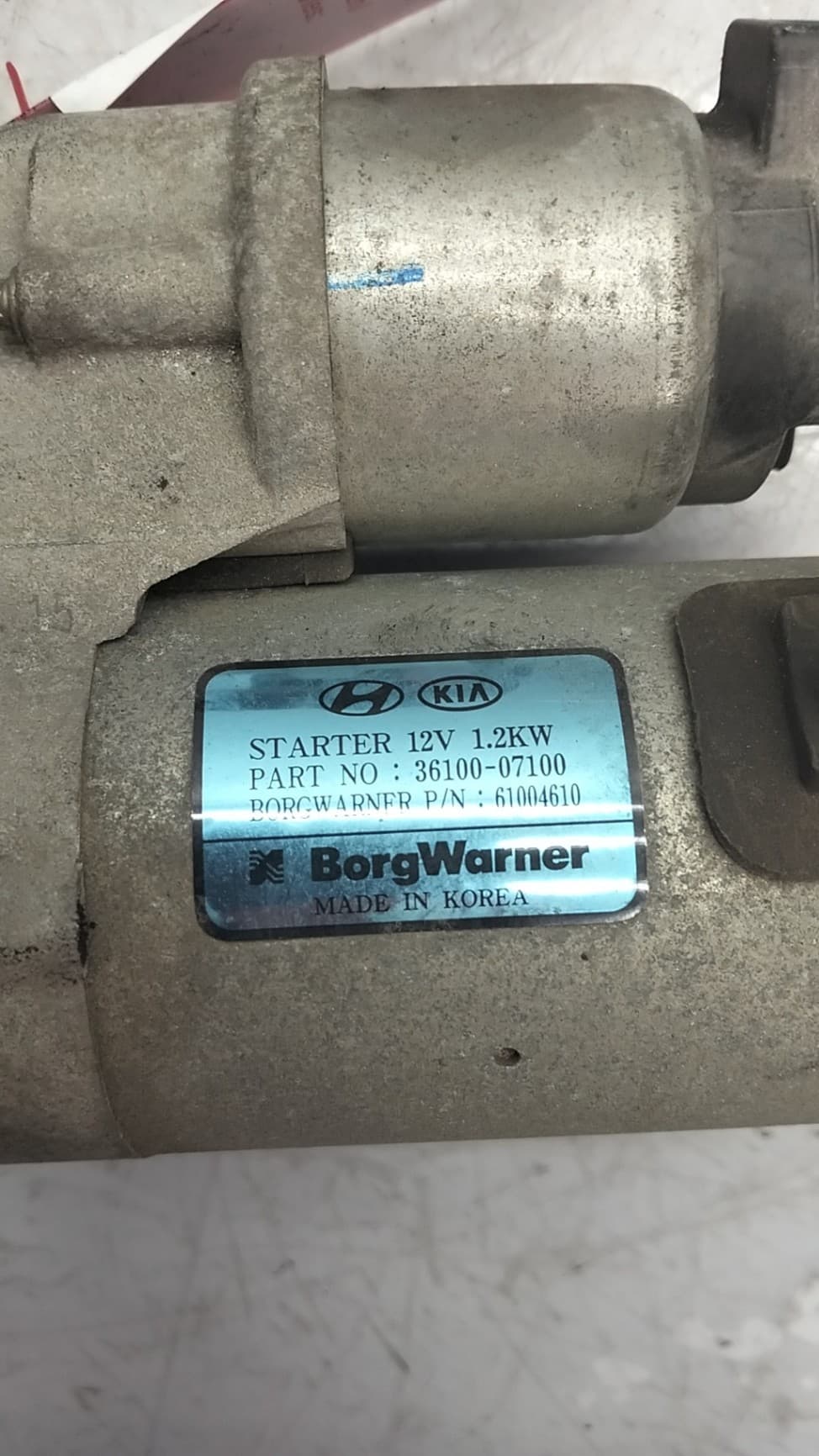Motor arranque KIA RIO 3