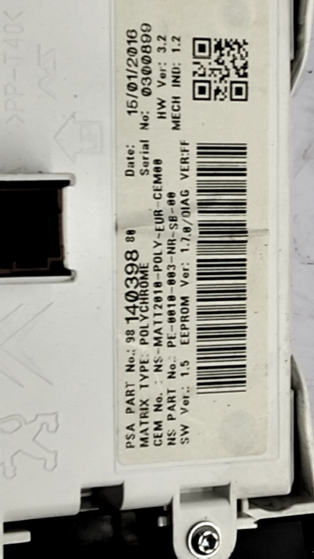 Cuadro instrumentos PEUGEOT 508 SW I (8E_) 3