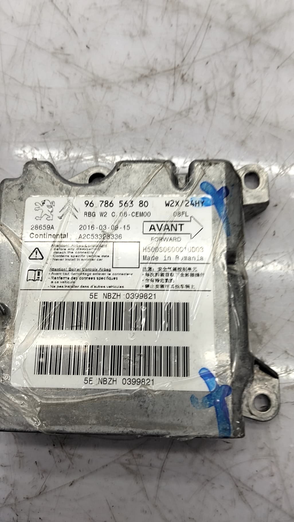 Centralita airbag PEUGEOT 508 SW I (8E_)