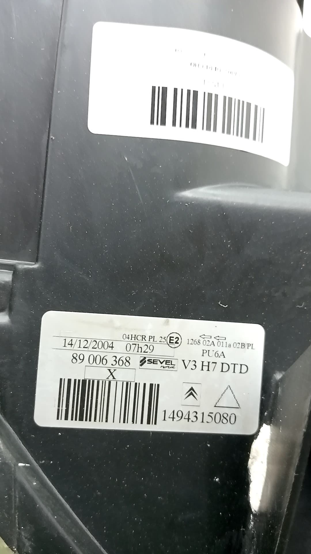 Faro derecho CITROEN C8 2