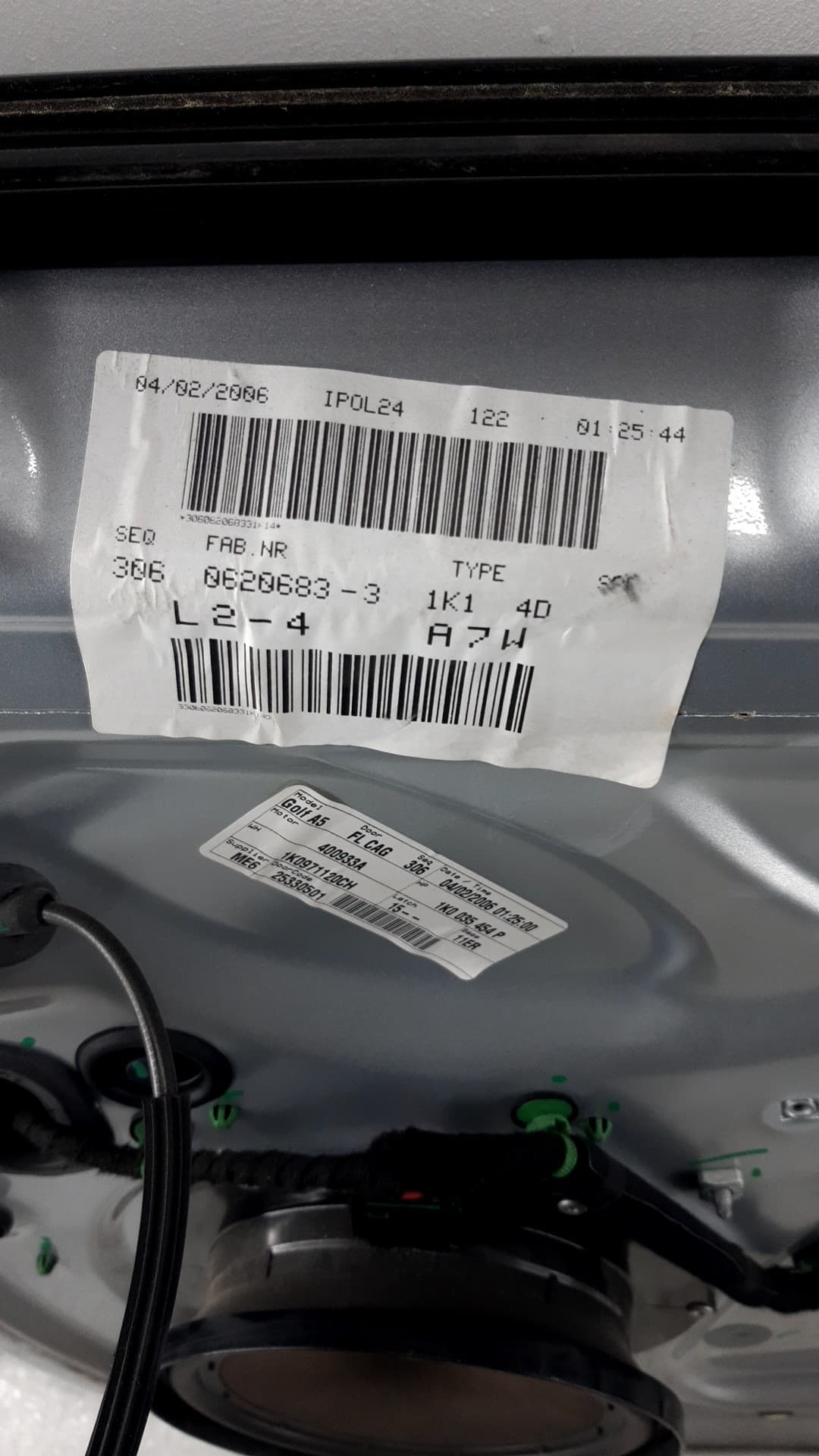 Puerta delantera izquierda VOLKSWAGEN GOLF V BERLINA (1K1) 2