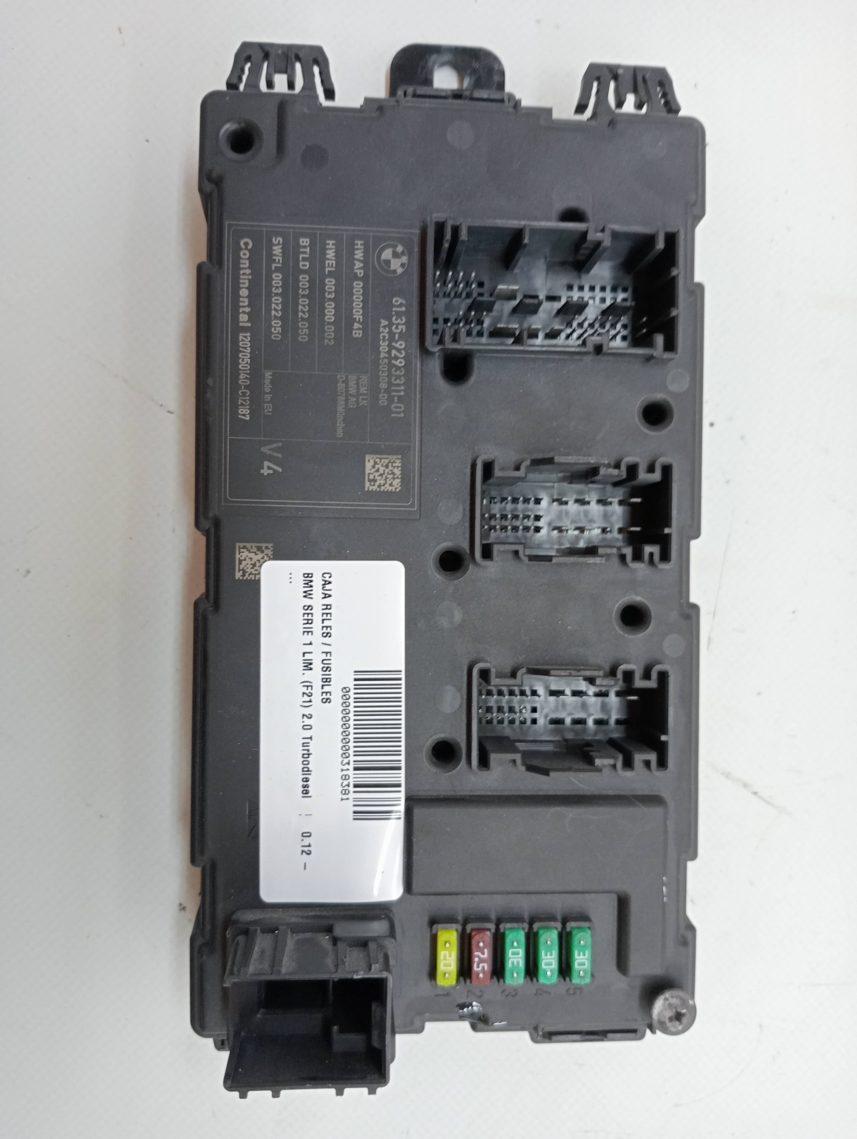 Caja reles / fusibles BMW SERIE 1 LIM