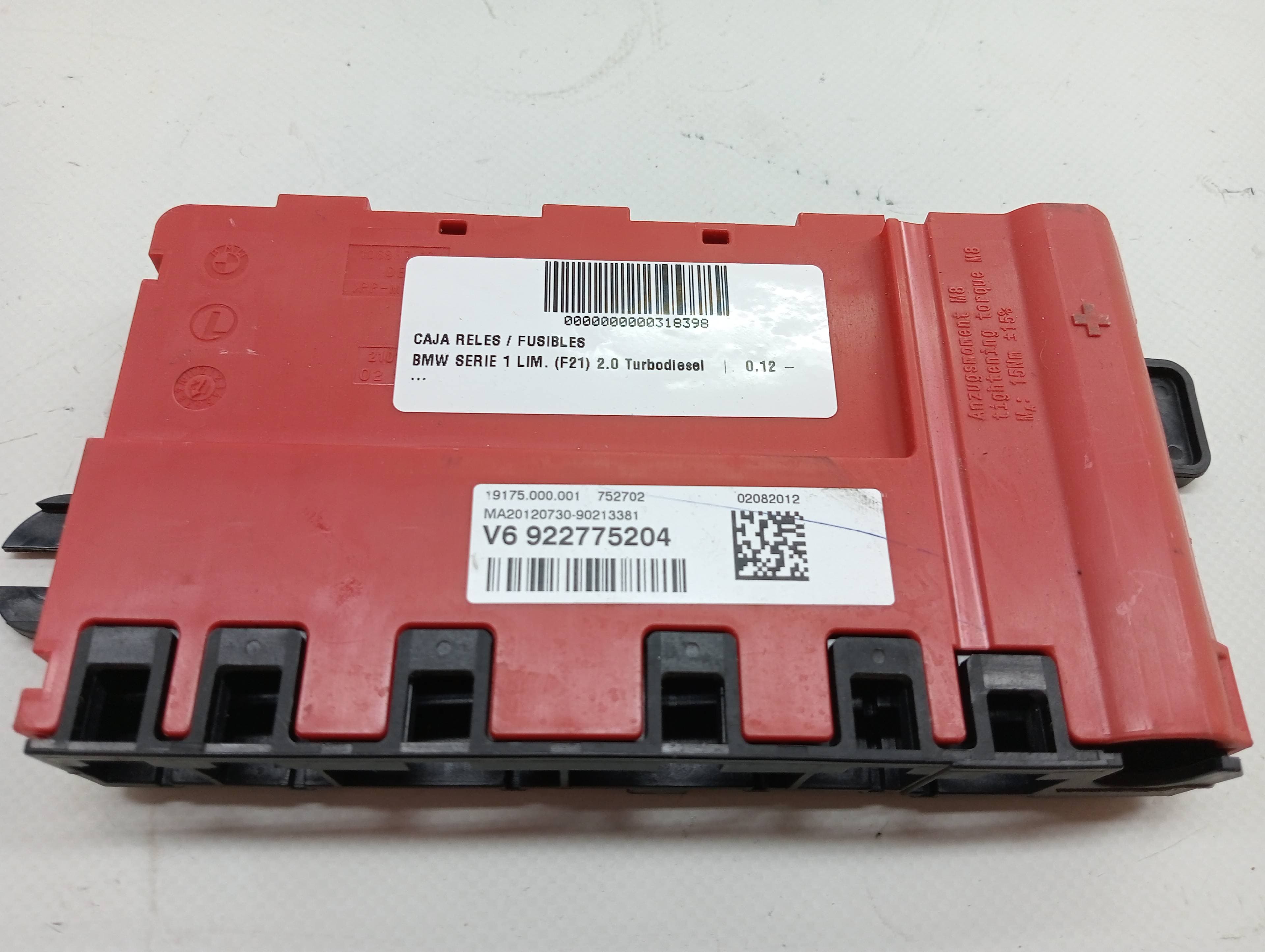 Caja reles / fusibles BMW SERIE 1 LIM