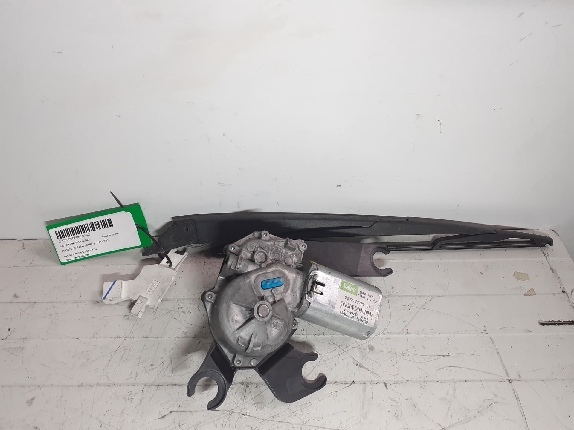 Motor limpia trasero PEUGEOT 307 (S1)