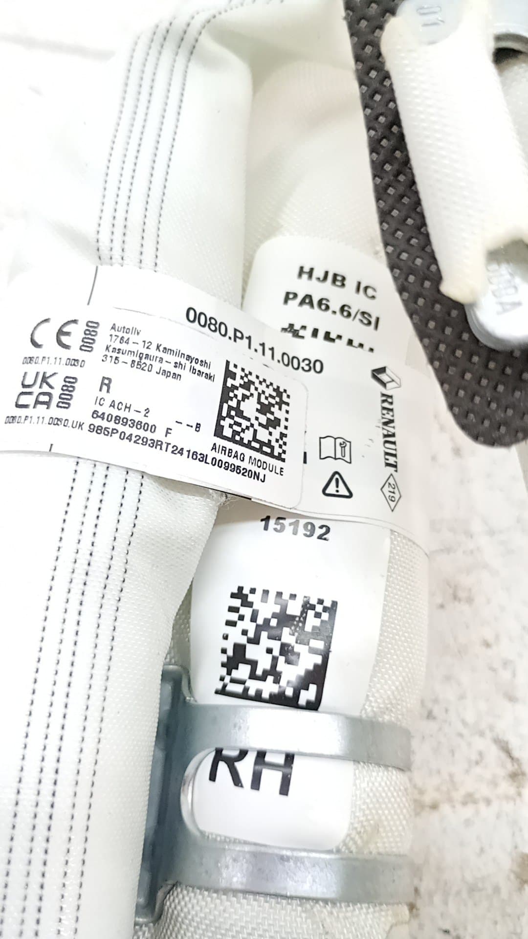 Airbag cortina delantero derecho RENAULT CAPTUR II 2