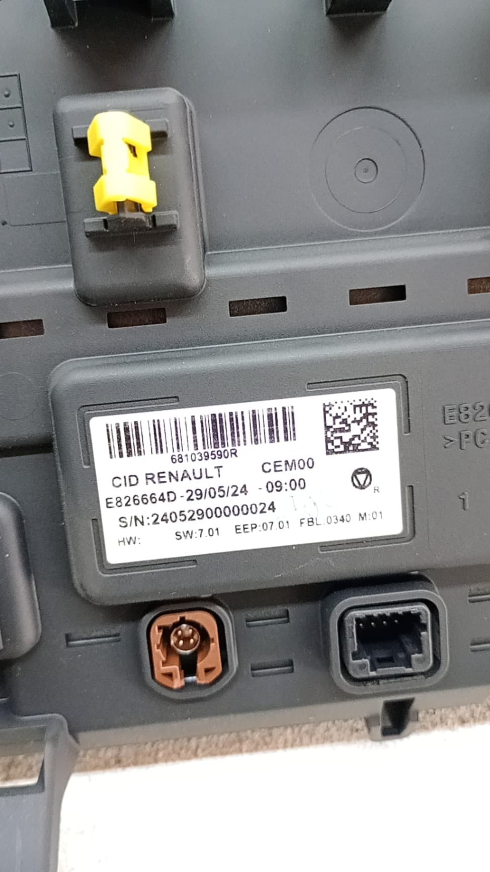 Pantalla multifuncion RENAULT CAPTUR II 2