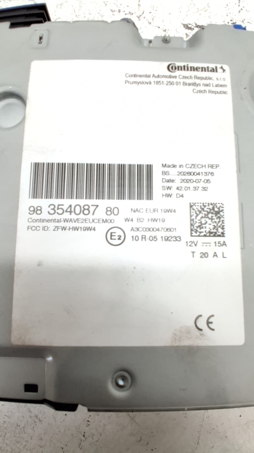 Sistema audio / radio cd PEUGEOT 208 3