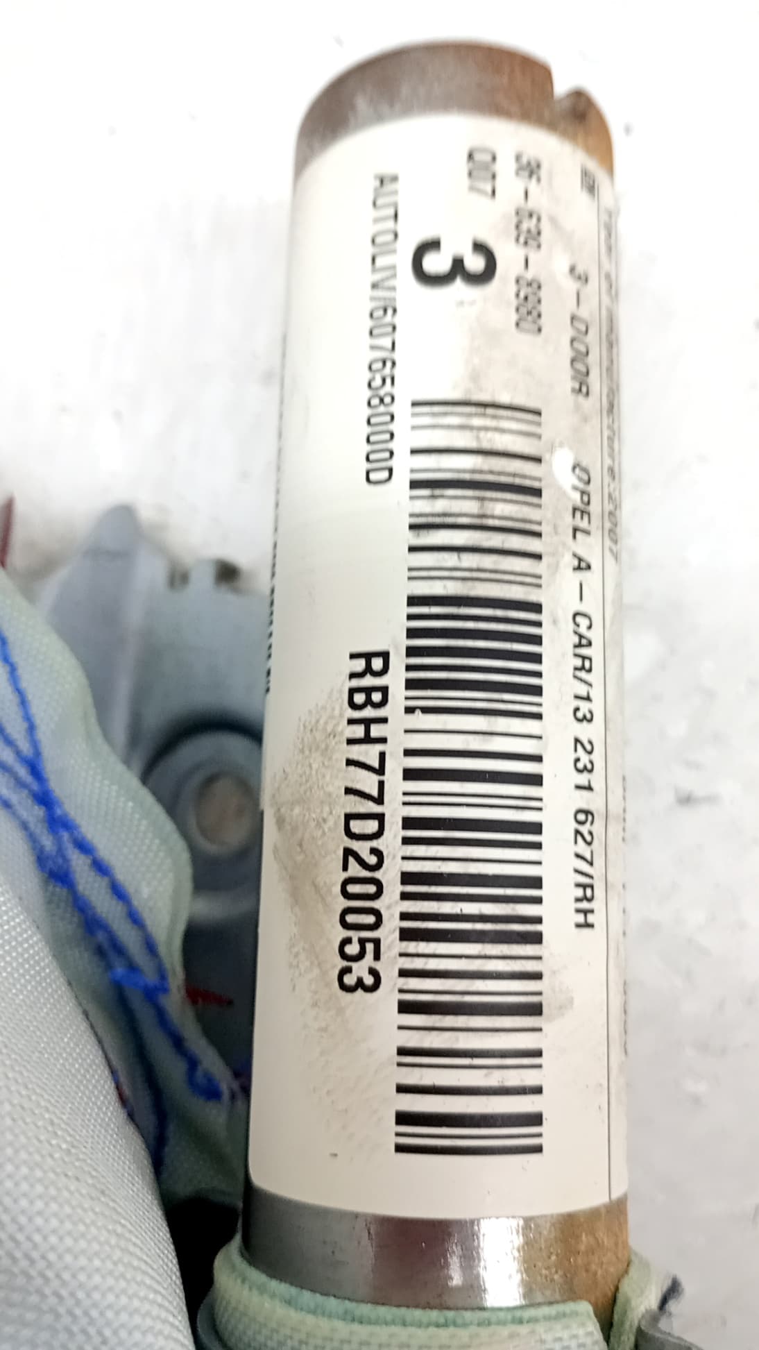 Airbag cortina delantero derecho OPEL ASTRA H BER. 2