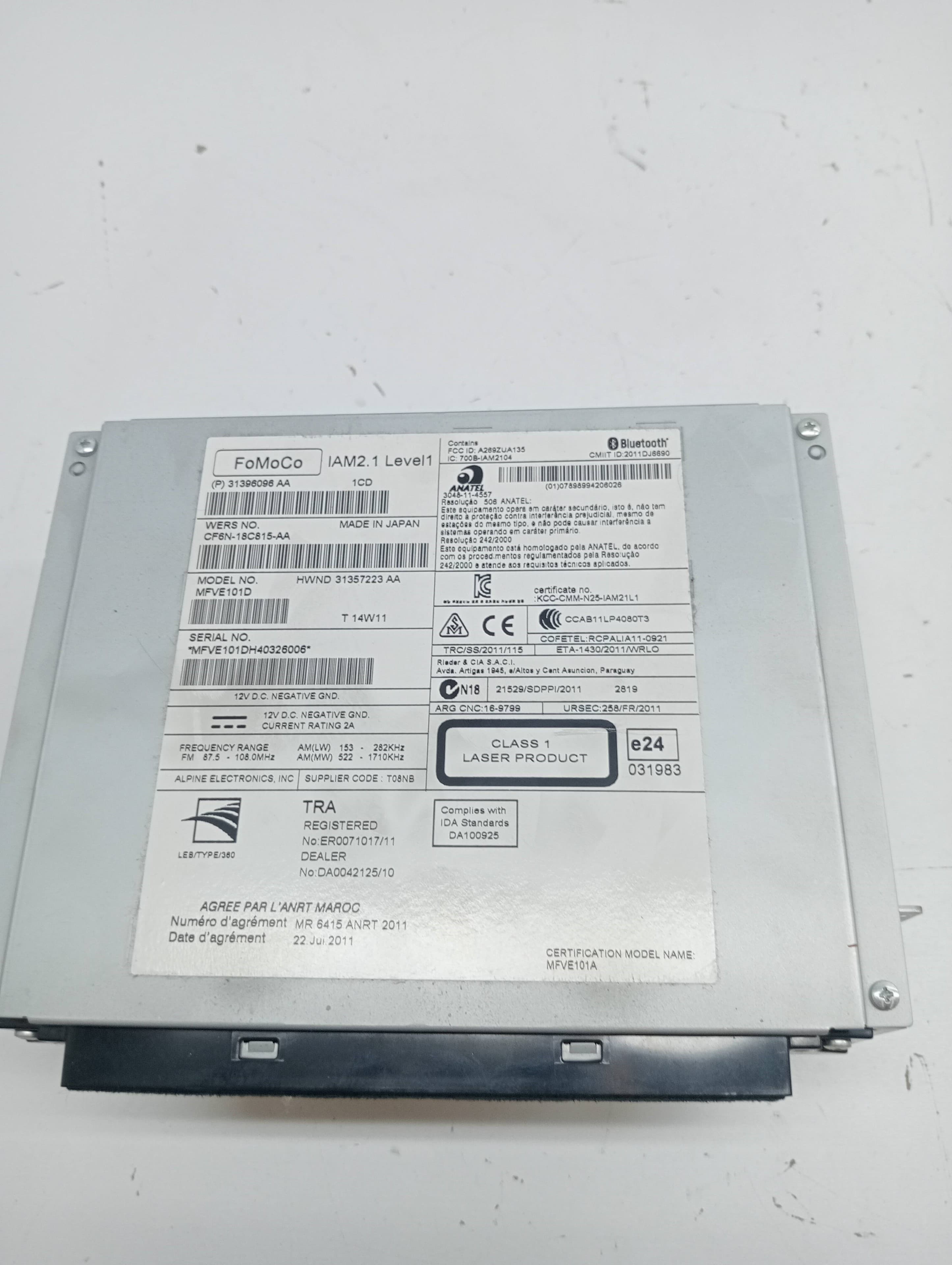 Sistema audio / radio cd VOLVO V40 2