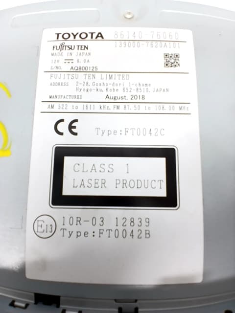 Sistema audio / radio cd LEXUS CT (ZWA10_) 3