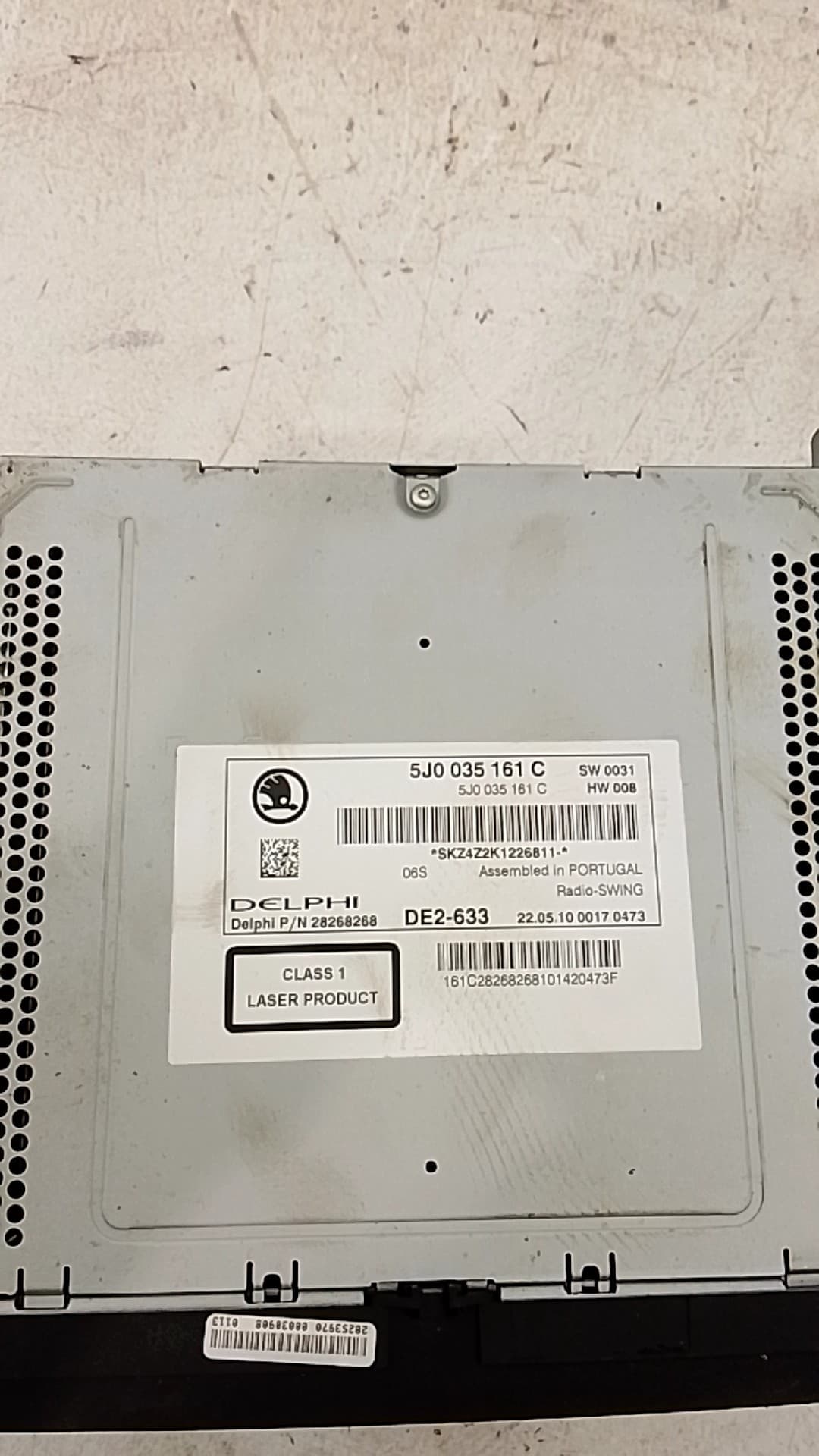 Sistema audio / radio cd SKODA FABIA 2