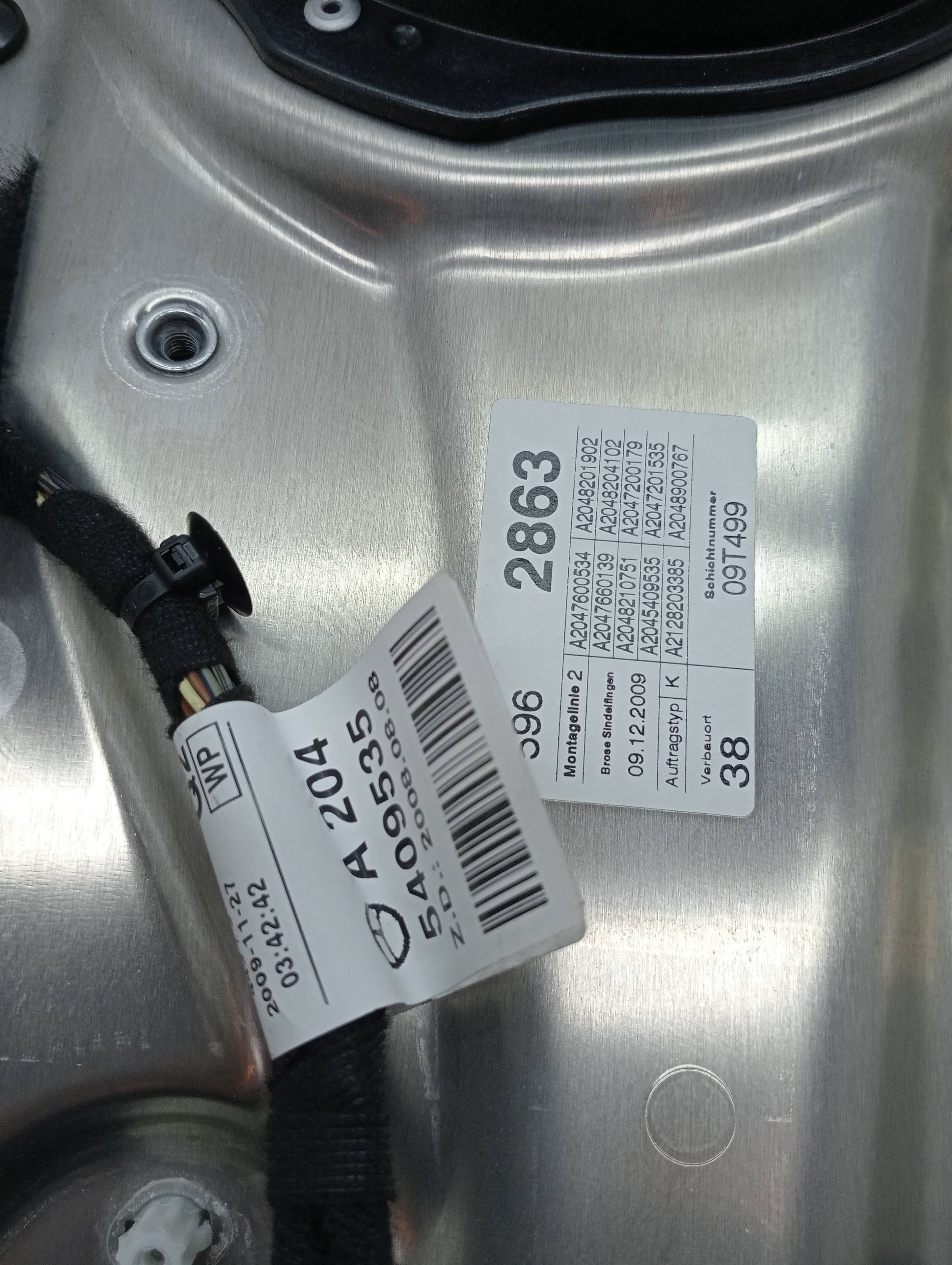 Elevalunas delantero izquierdo MERCEDES-BENZ CLASE C (W204) LIM. 3