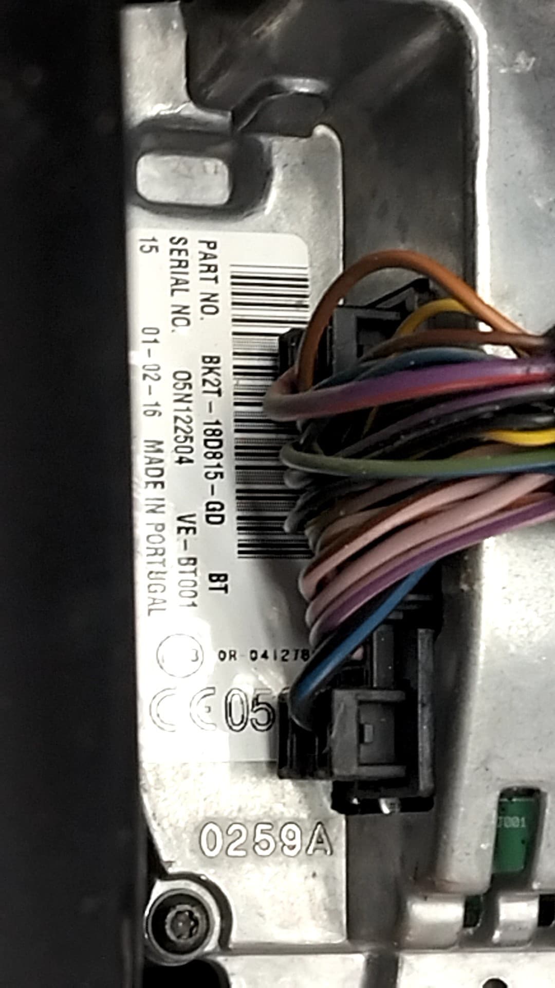 Sistema audio / radio cd FORD TRANSIT CUSTOM KASTEN 2
